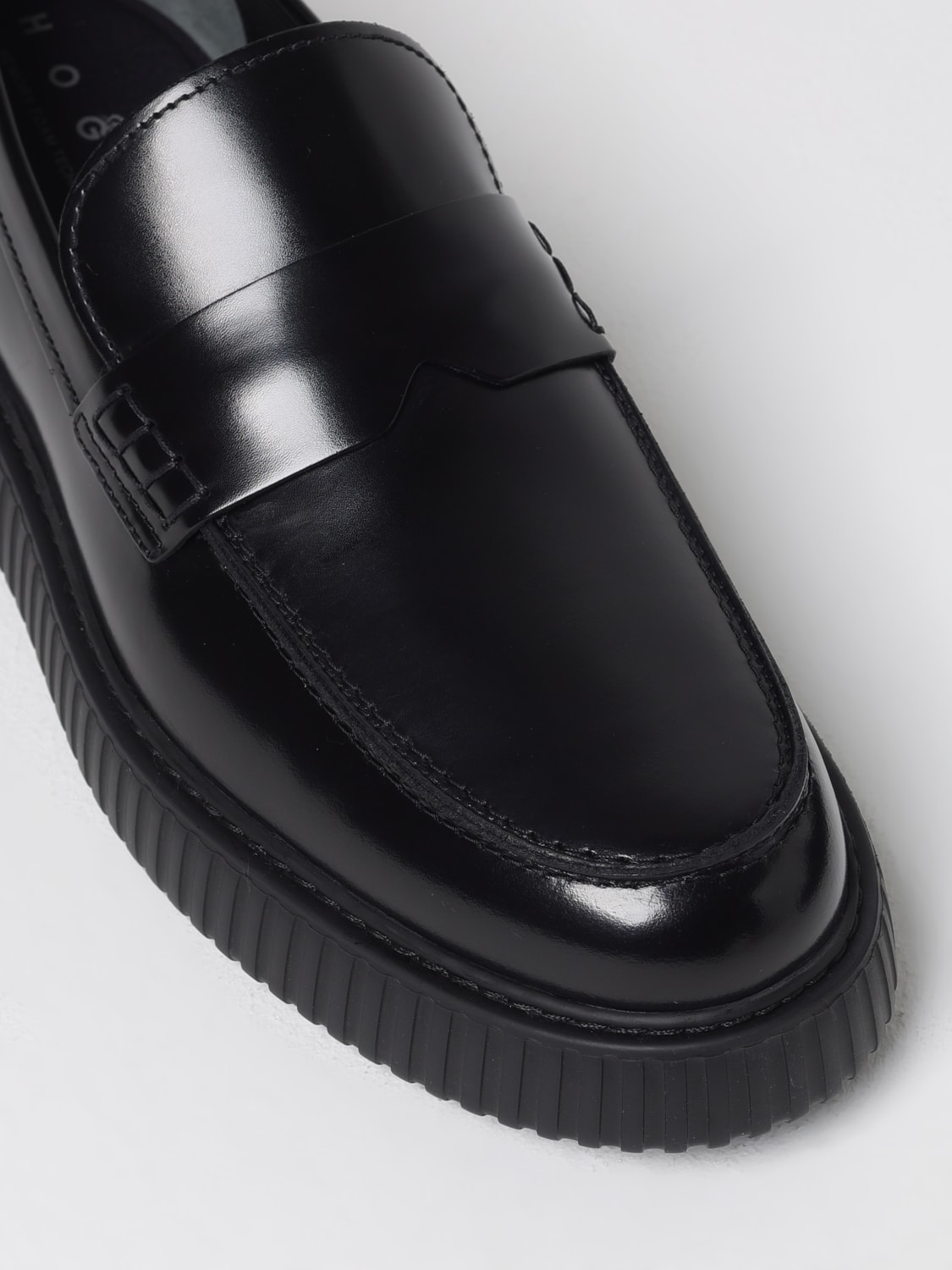 HOGAN LOAFERS: Brogue shoes men Hogan, Black - Img 4