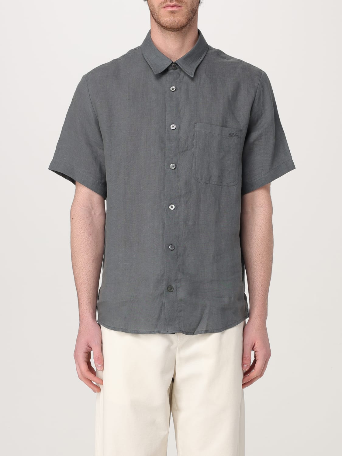 A.P.C. SHIRT: Shirt men A.P.C., Grey - Img 1