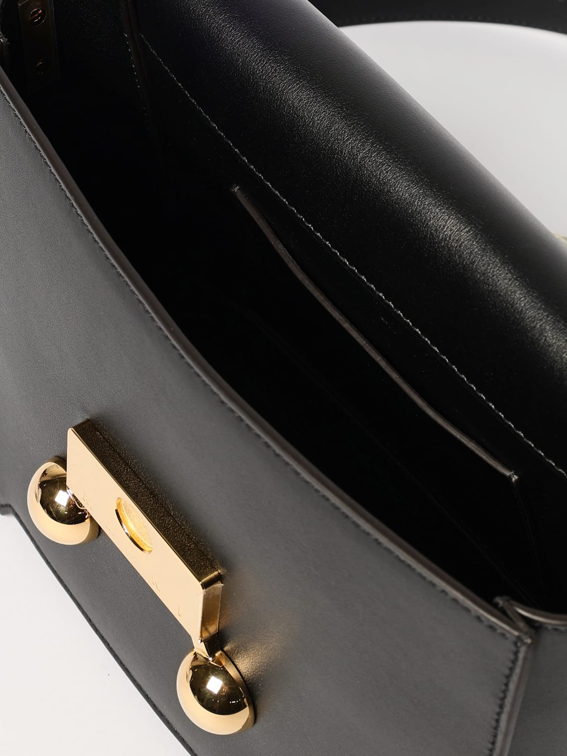 バッグ・カバンその他 MARNI Woman Mini bag Black MUMQ0022U0P6948 00N99 Black leather Trunkaroo crossbody bag | Marni