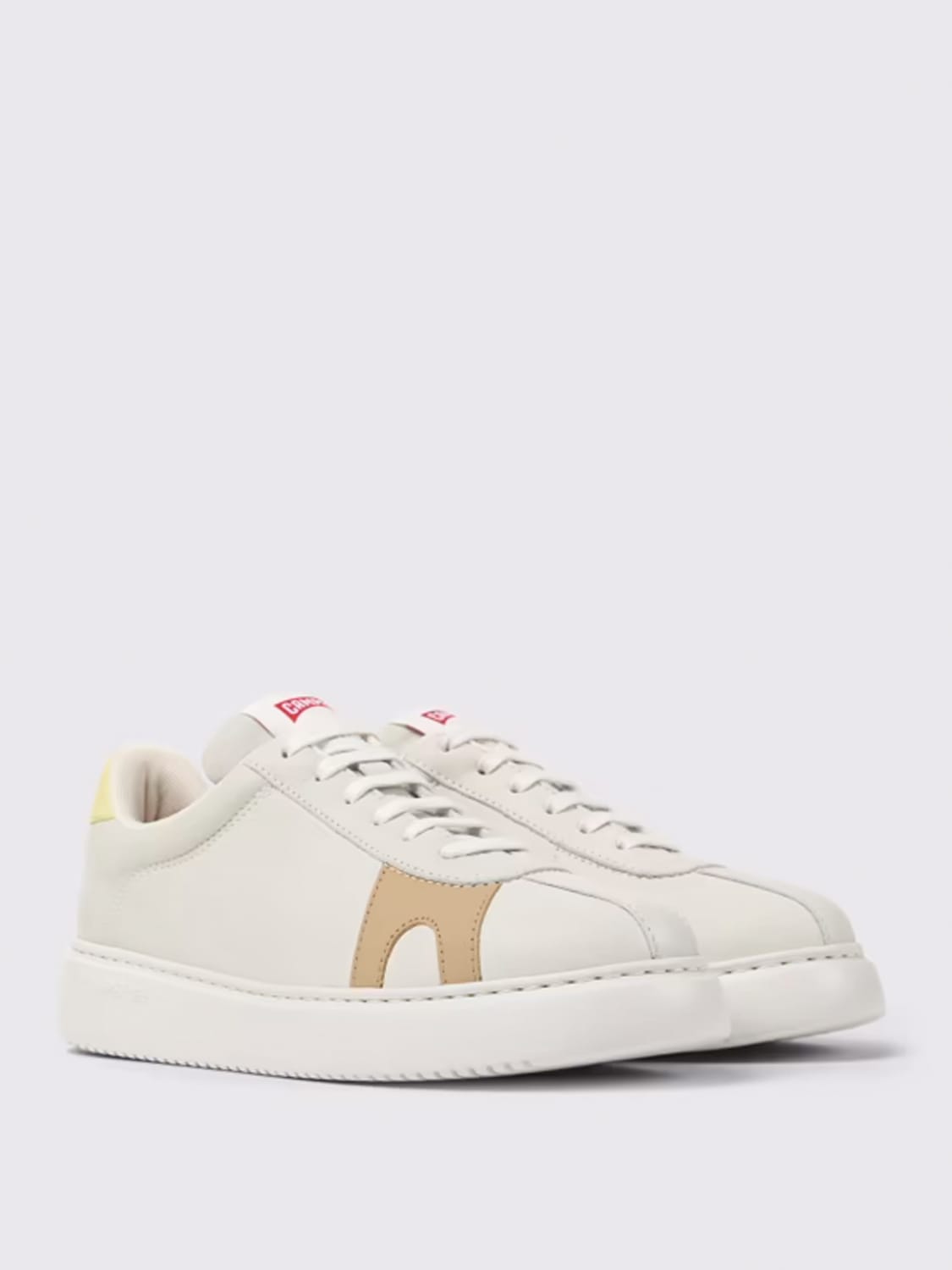 CAMPER SNEAKERS: Sneakers Twins Camper in pelle , Bianco - Img 2