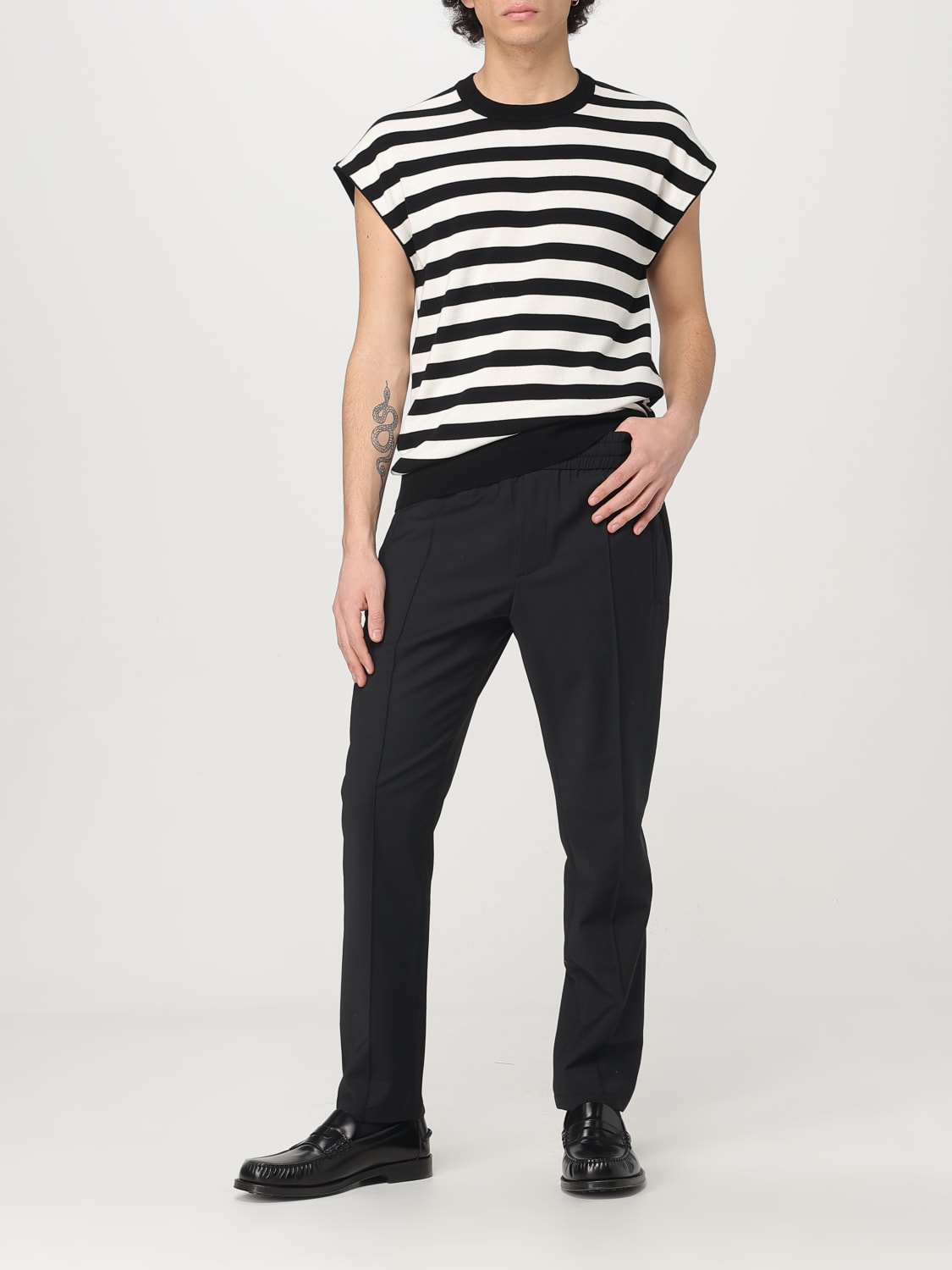 Tシャツ・カットソー DOLCE  GABBANA Men T Shirts GXX99TJBCG2 W1001 WHITE Cotton T-shirt with logo in White for Men | Dolce&Gabbana® US