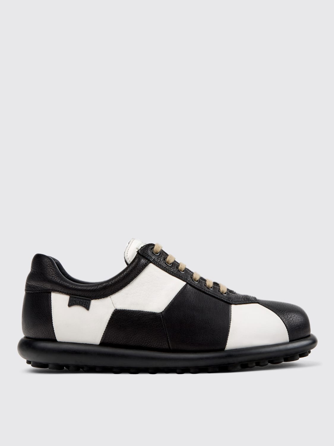 CAMPER SNEAKERS: Sneakers Twins Camper in pelle bicolor conciata al vegetale , Fantasia - Img 1