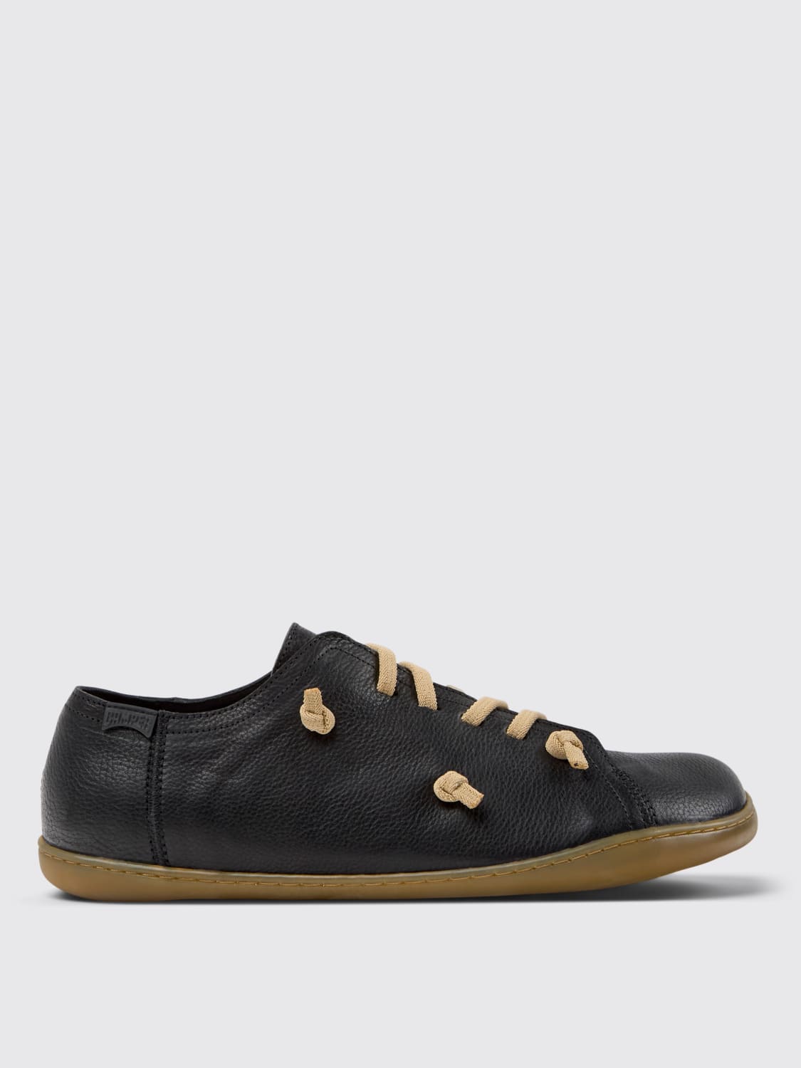 CAMPER SNEAKERS: Sneakers Twins Camper in pelle conciata al vegetale, Nero - Img 1