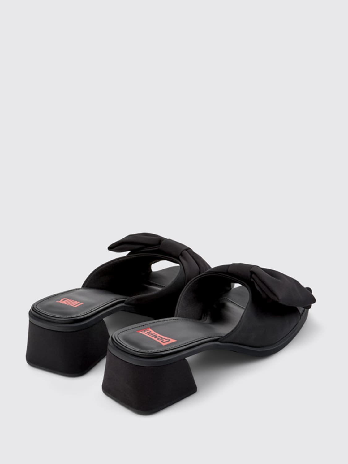 CAMPER HEELED SANDAL: Flat sandals woman Camper, Black - Img 3