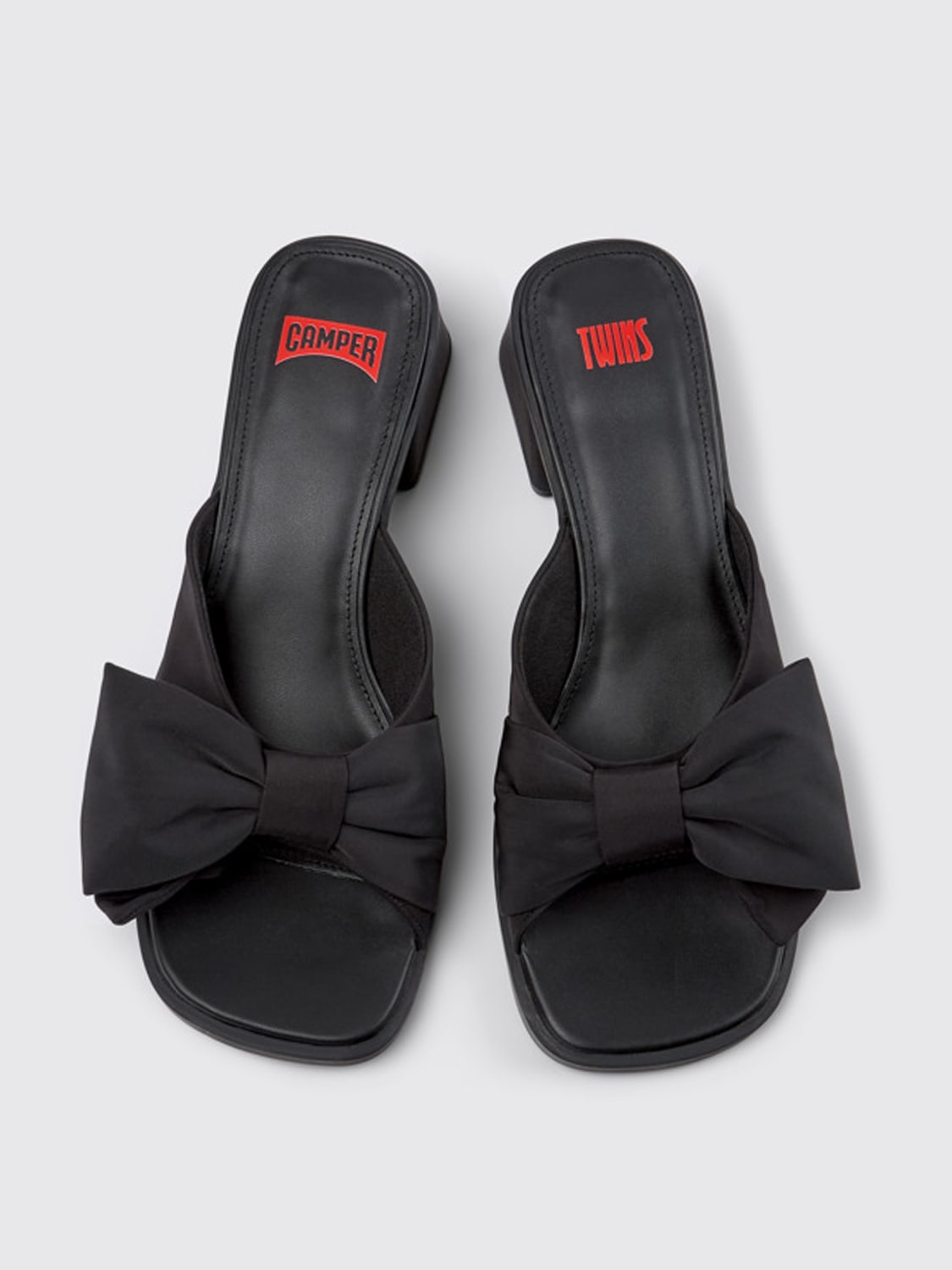 CAMPER HEELED SANDAL: Flat sandals woman Camper, Black - Img 4