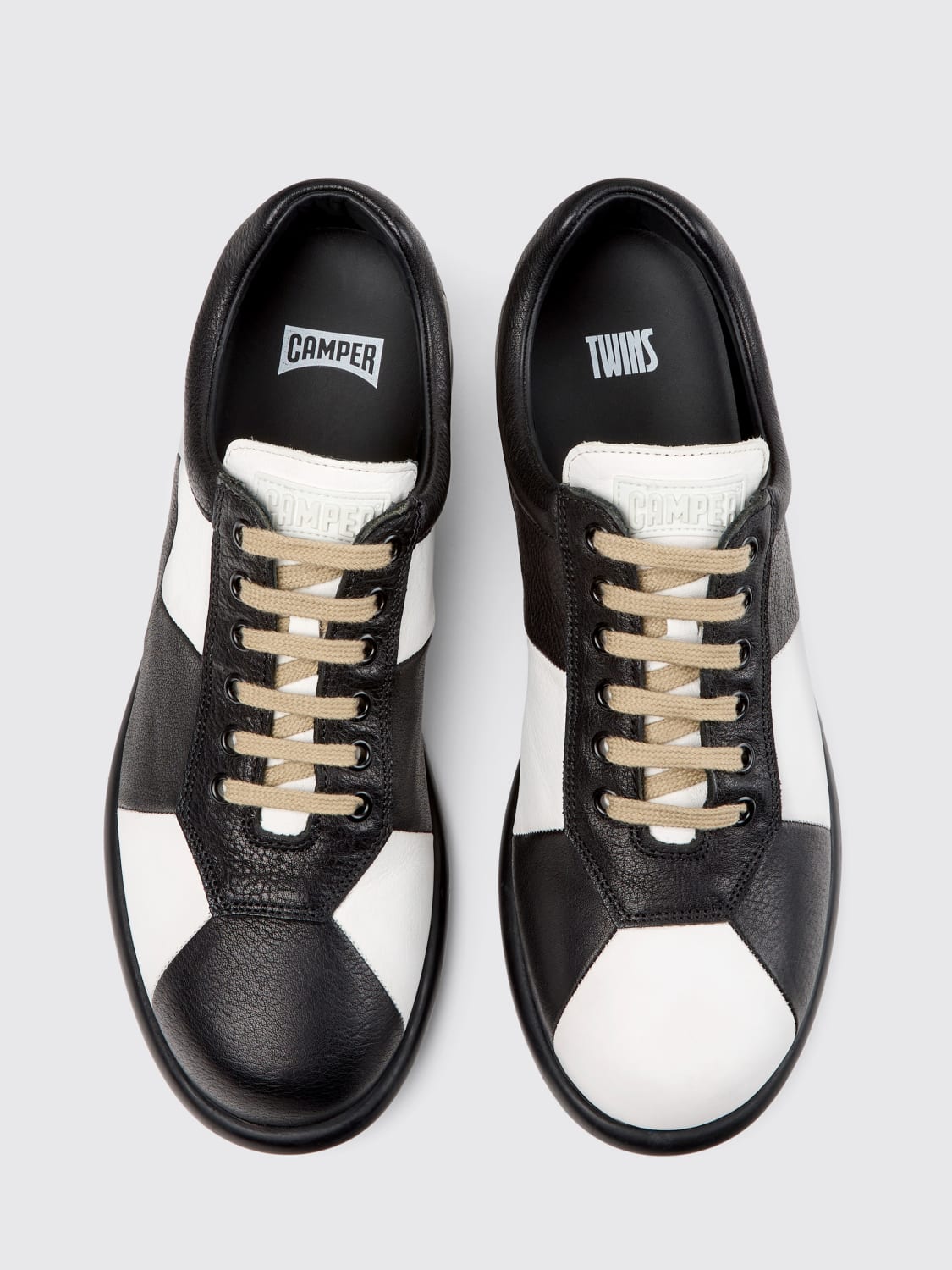 CAMPER SNEAKERS: Sneakers Pelotas Camper in pelle bicolor conciata al vegetale, Fantasia - Img 4