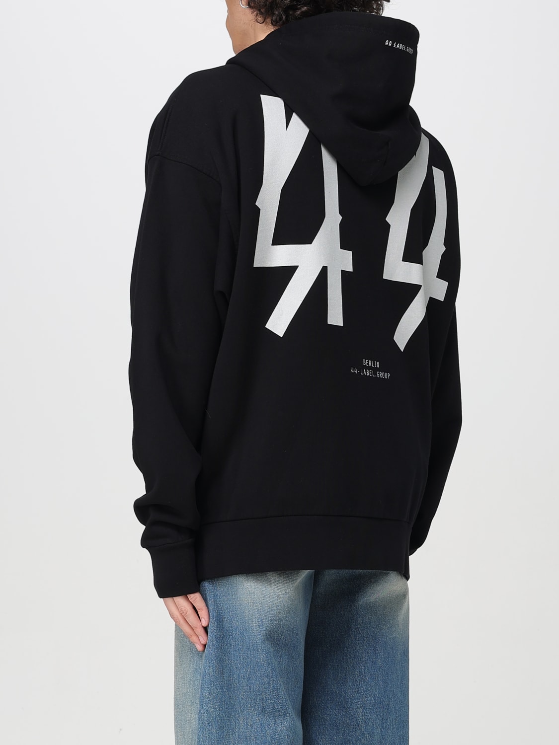 44 LABEL GROUP SWEATSHIRT: Sweatshirt men 44 Label Group, Black - Img 2