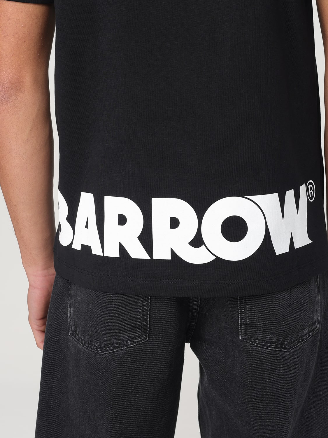 BARROW T-SHIRT: T-shirt Barrow in cotone con logo posteriore, Nero - Img 3