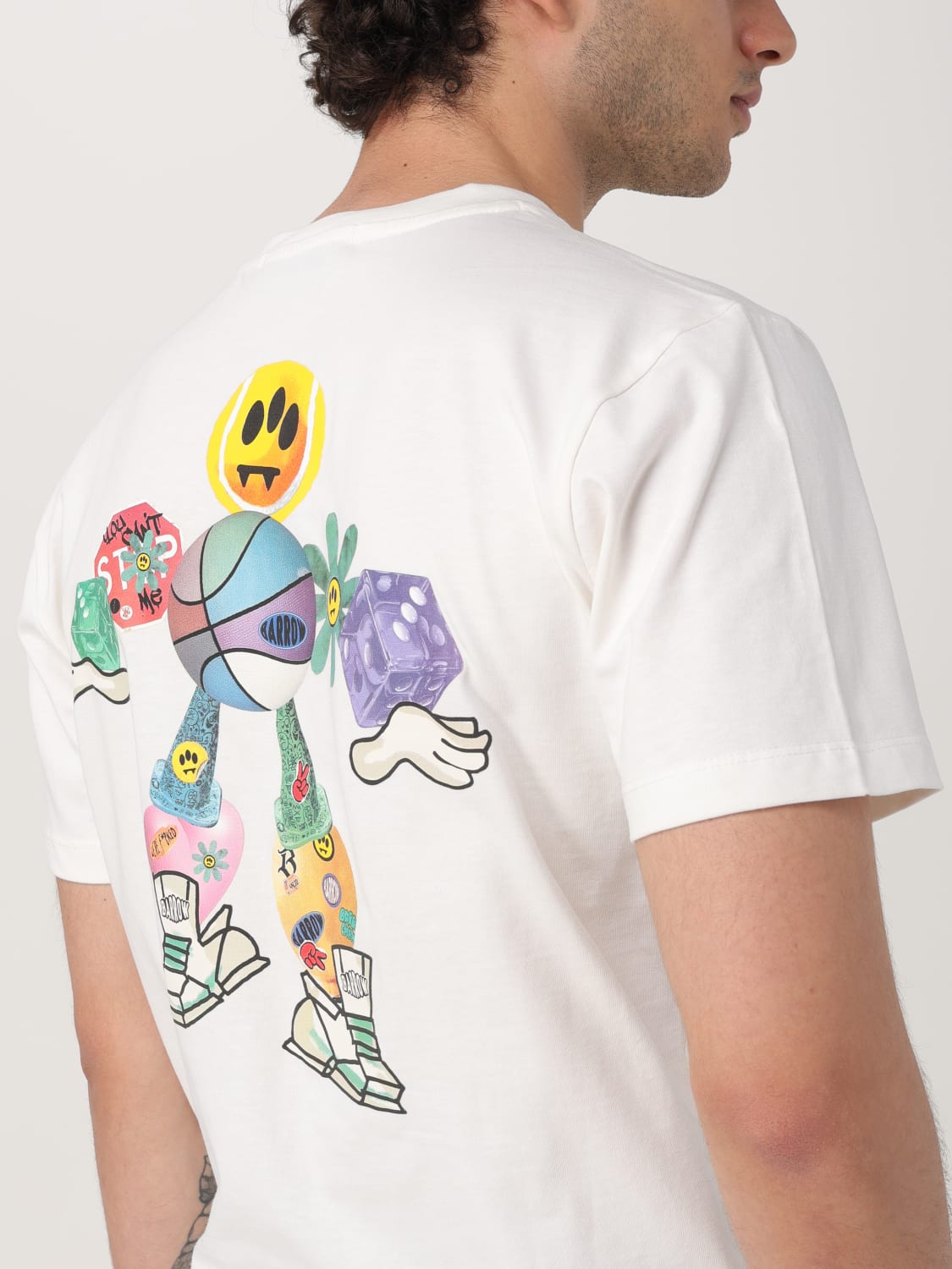 Tシャツ・カットソー BARROW Men T-shirt White S5BWUATH147 002 BARROW: T-shirt men - White | Barrow t-shirt S5BWUATH147