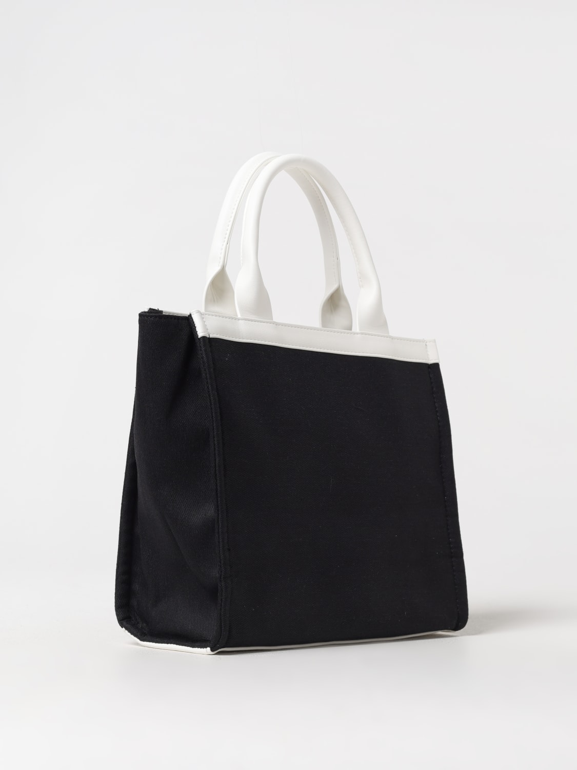 MSGM KIDS BORSA: Borsa tote a mano con logo MSGM Kids, Nero - Img 2