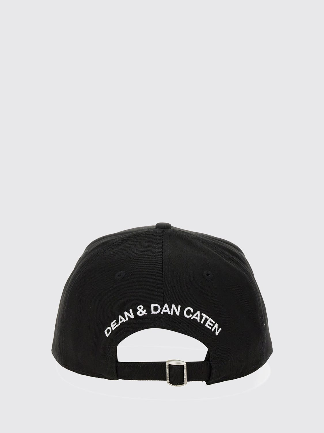 DSQUARED2 CAPPELLO: Cappello Dsquared2 in cotone con logo ricamato , Nero - Img 3