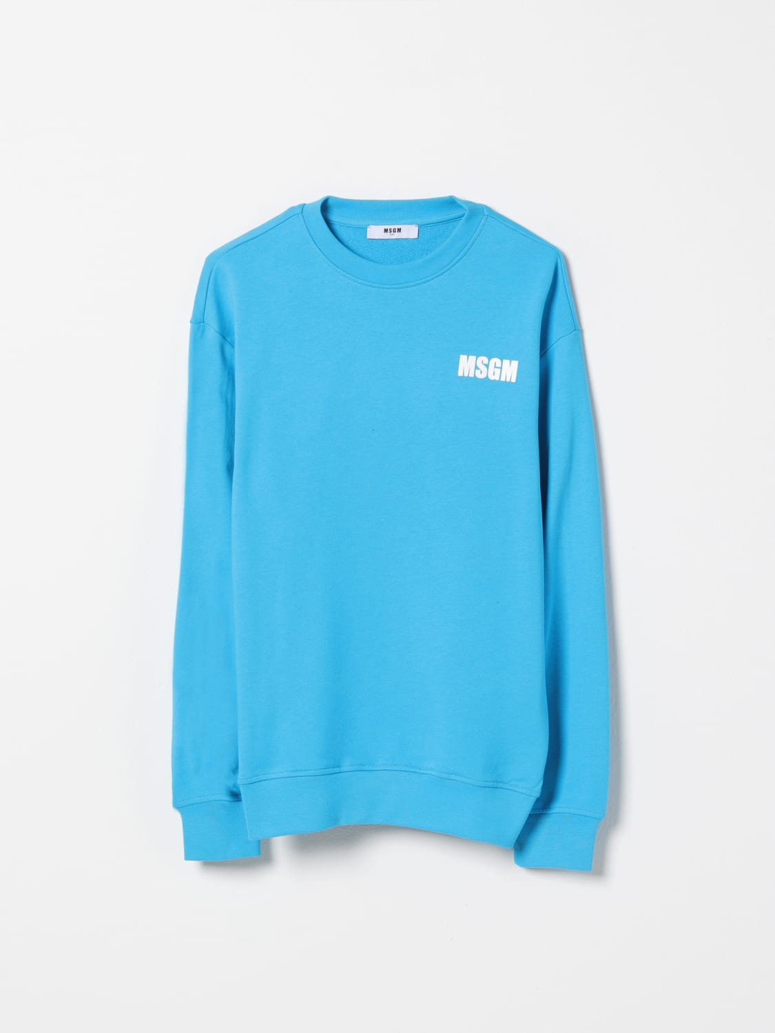 MSGM KIDS SWEATER: Sweater kids MSGM Kids, Turquoise - Img 1