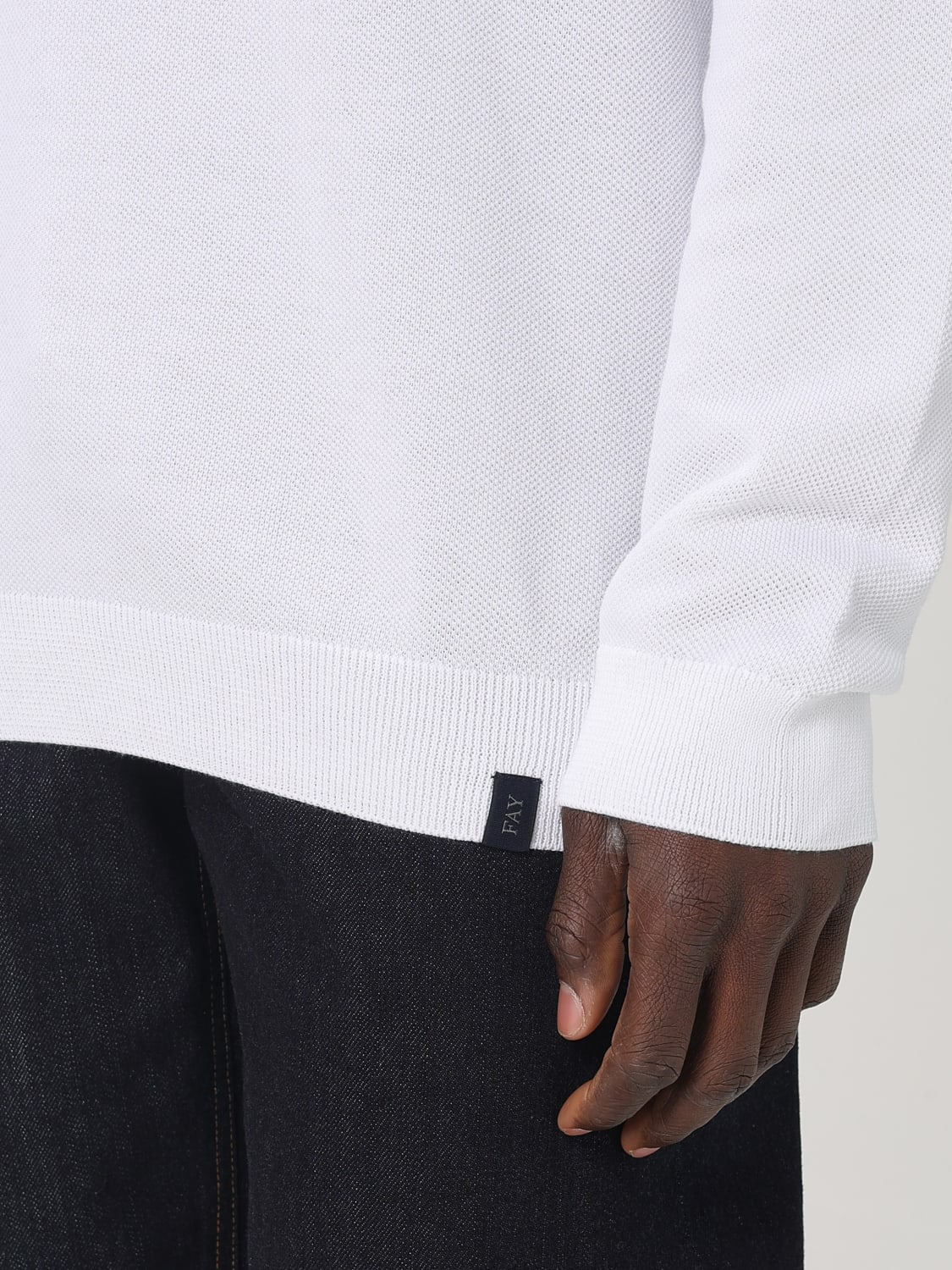 FAY PULL: Pull homme Fay, Blanc - Img 3