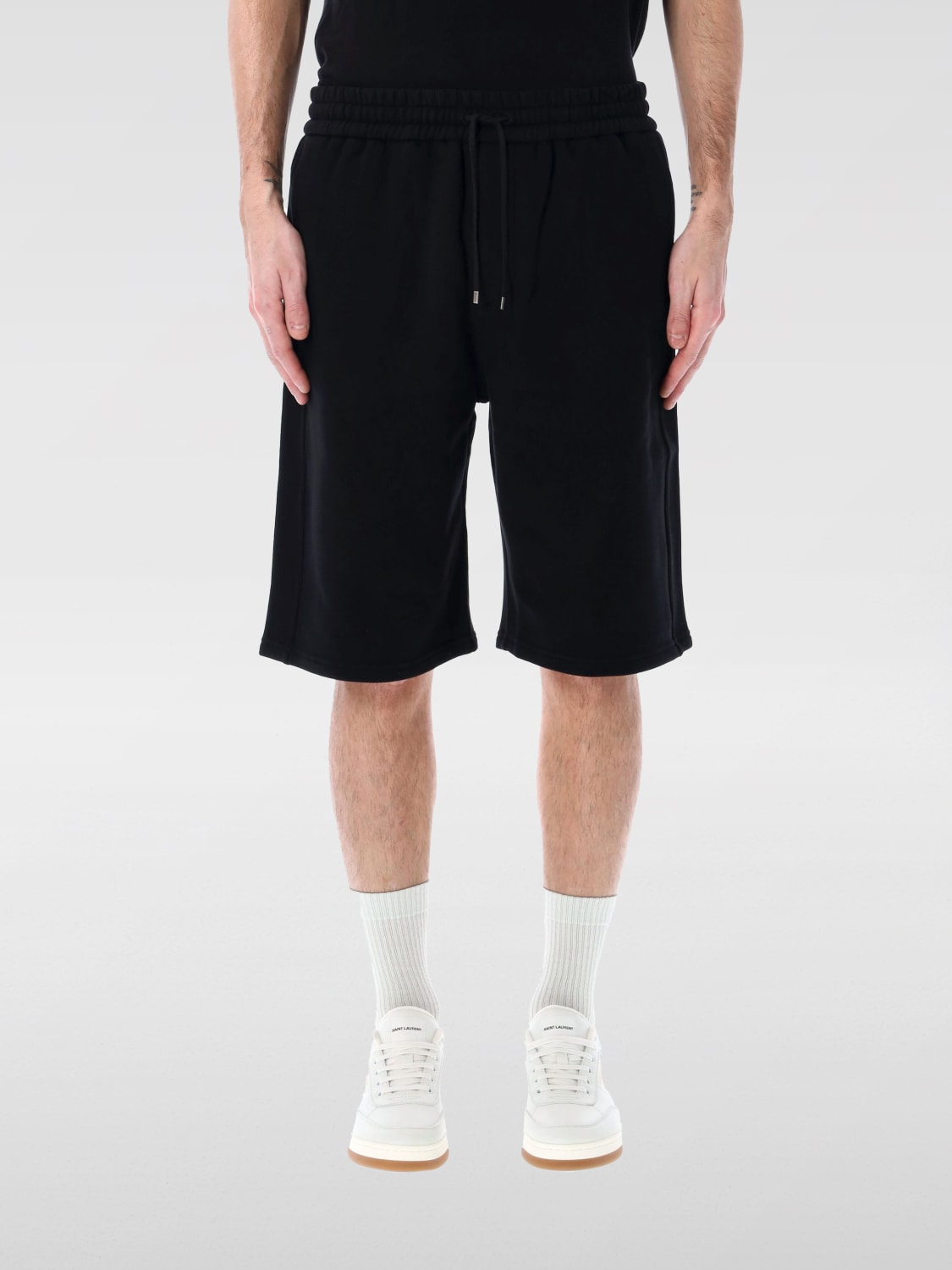 SAINT LAURENT PANTALONCINO: Pantaloncino Saint Laurent in cotone , Nero - Img 1