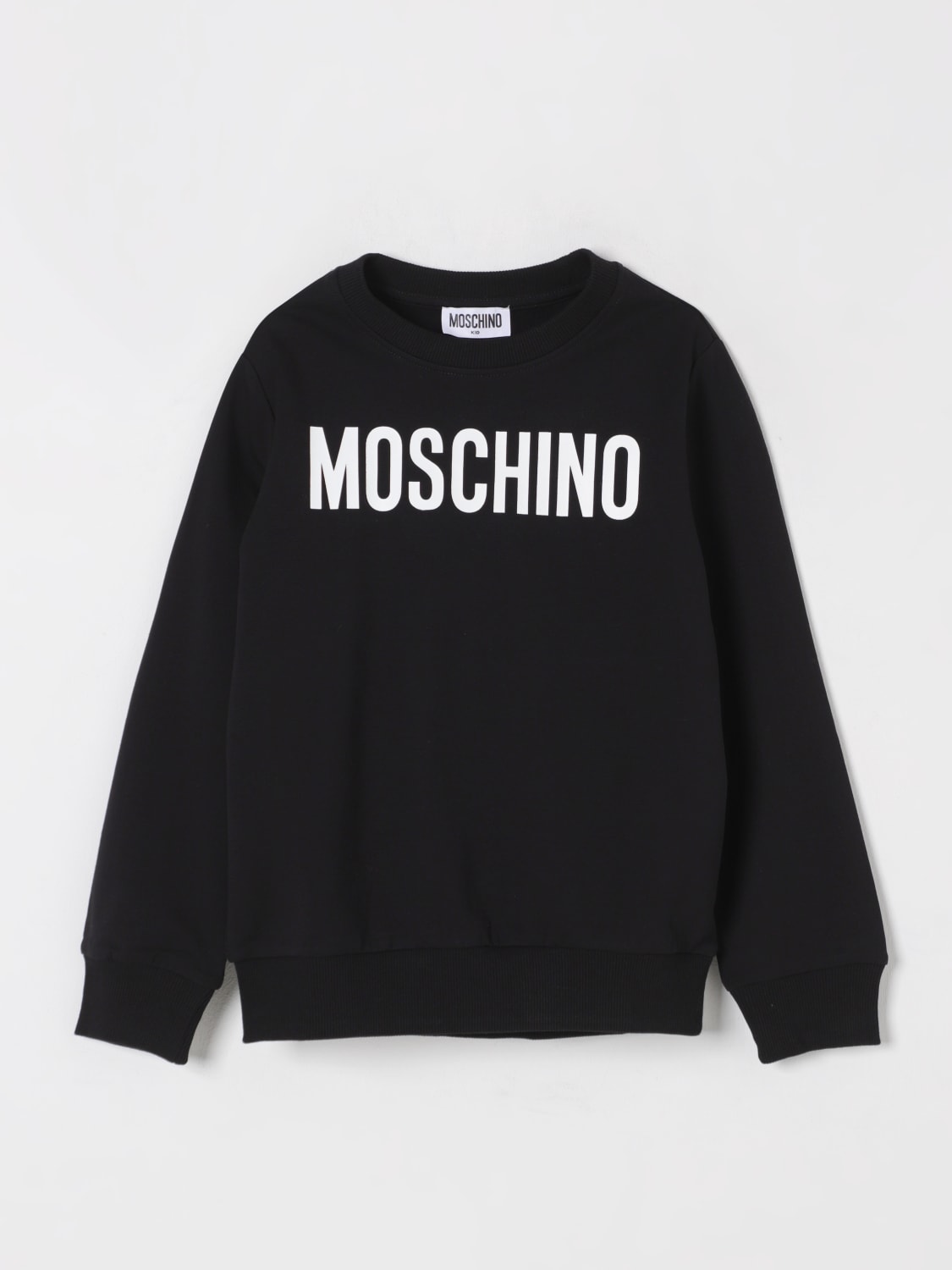 MOSCHINO SWEATER: Sweater kids Moschino, Black - Img 1