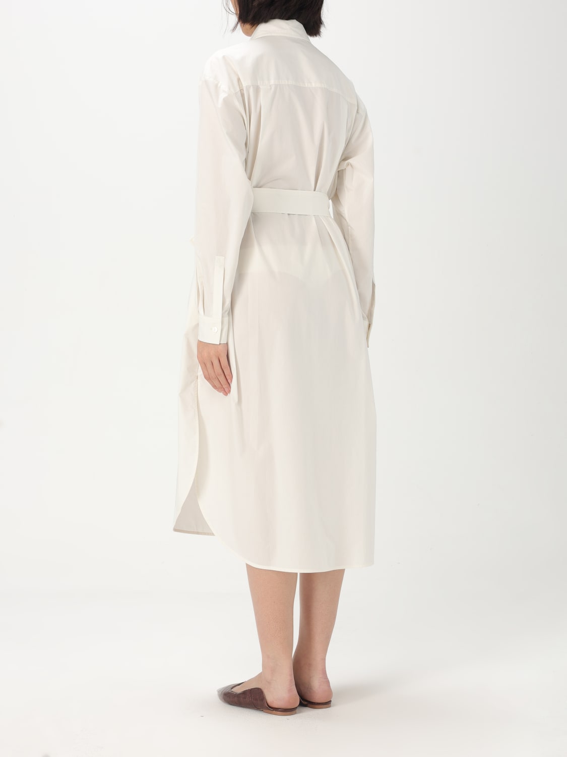 WOOLRICH ABITO: Abito chemisier Woolrich in popeline , Bianco - Img 2