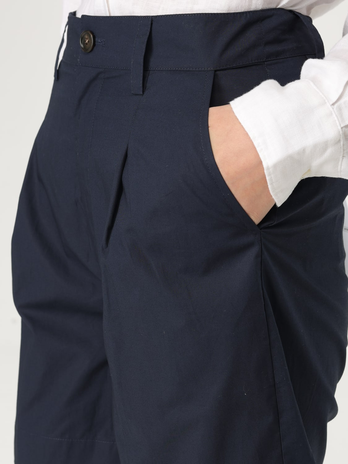 WOOLRICH PANTALONES CORTOS: Pantalòn cortos mujer Woolrich, Azul Oscuro - Img 3