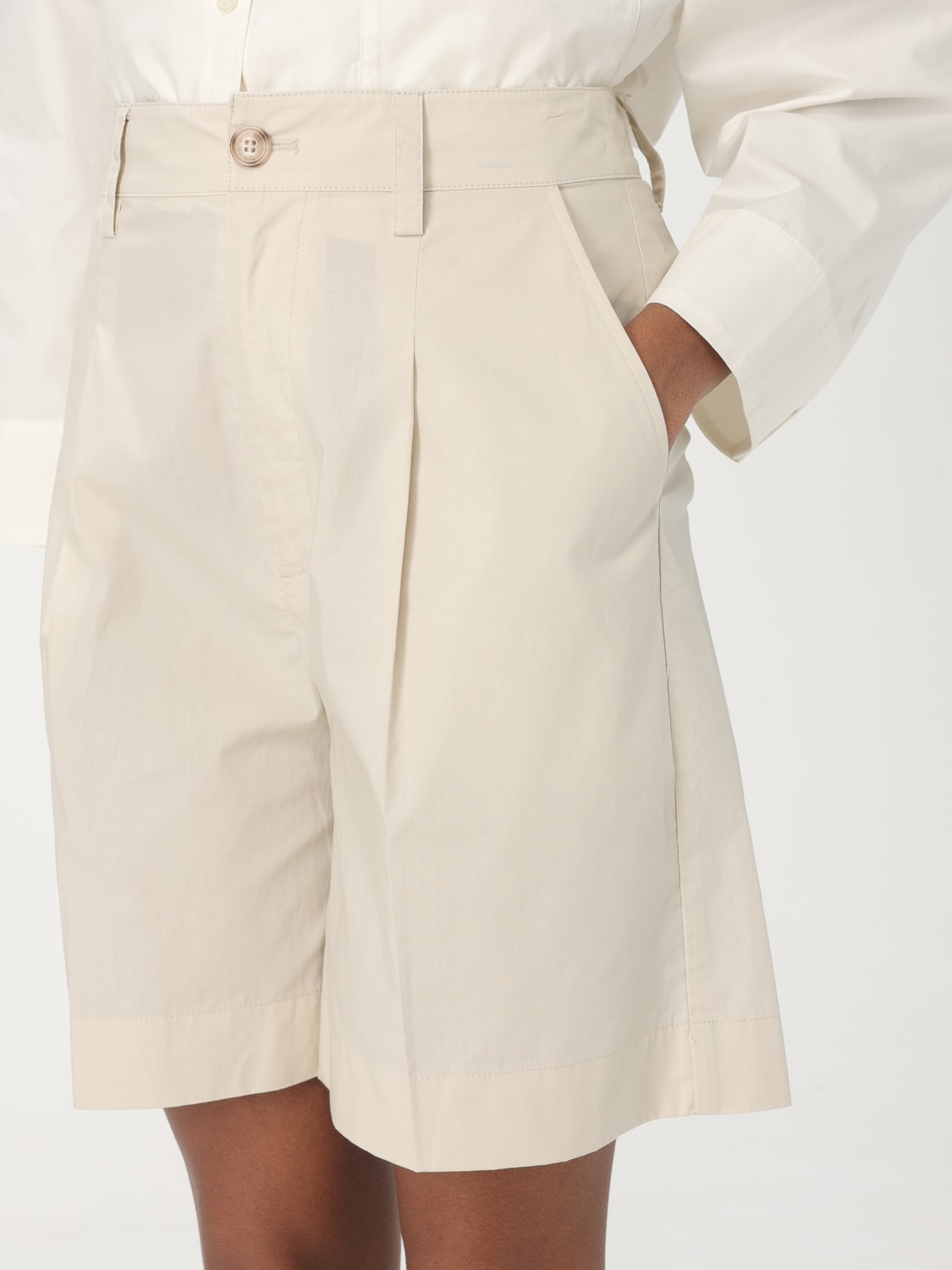 WOOLRICH PANTALONES CORTOS: Pantalòn cortos mujer Woolrich, Beige - Img 3