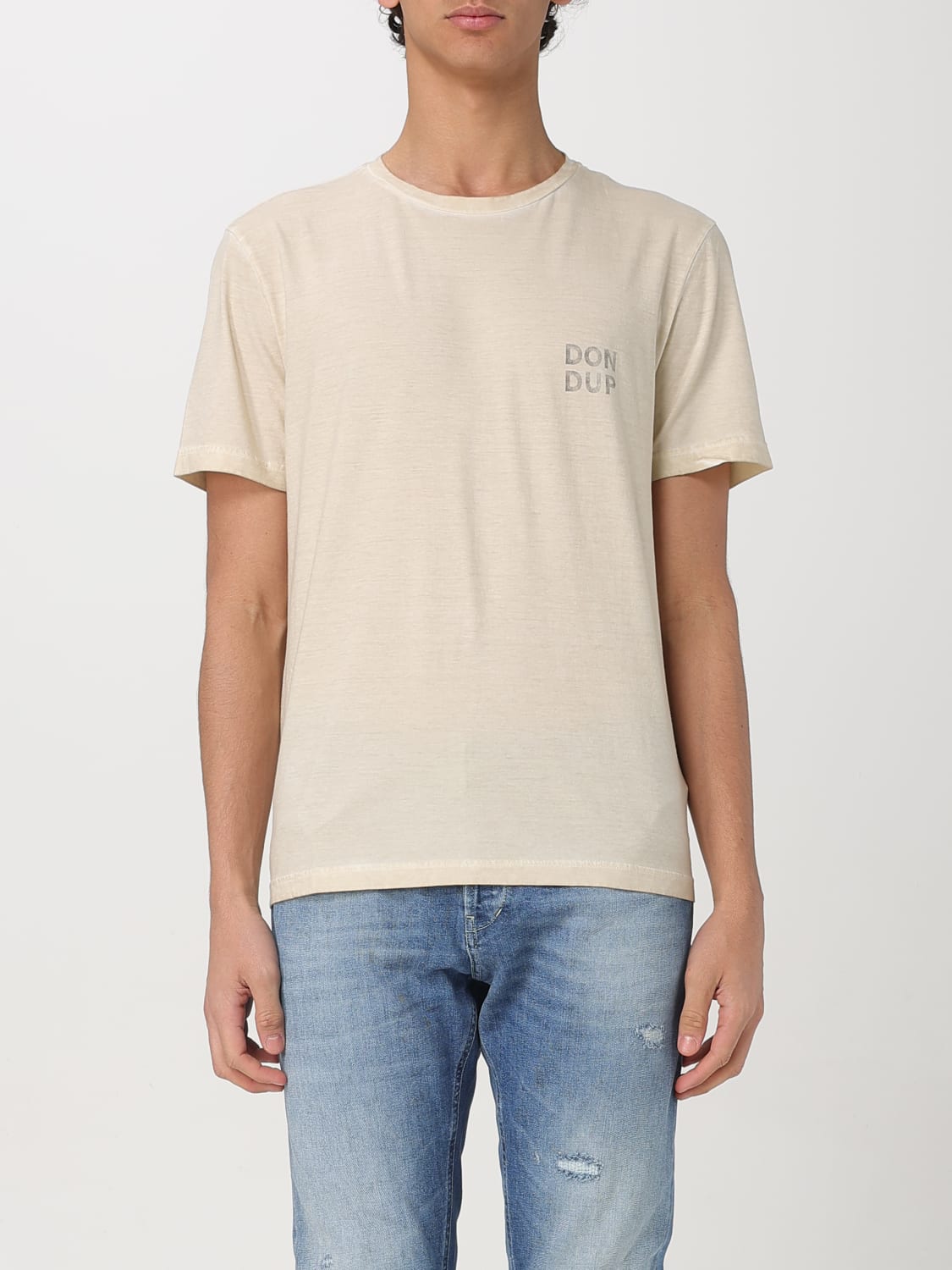Tシャツ・カットソー DONDUP Men T-shirt Pink US198JF0355UIT7 010 DONDUP: T-shirt men - Pink | Dondup t-shirt US198JF0355UIT7
