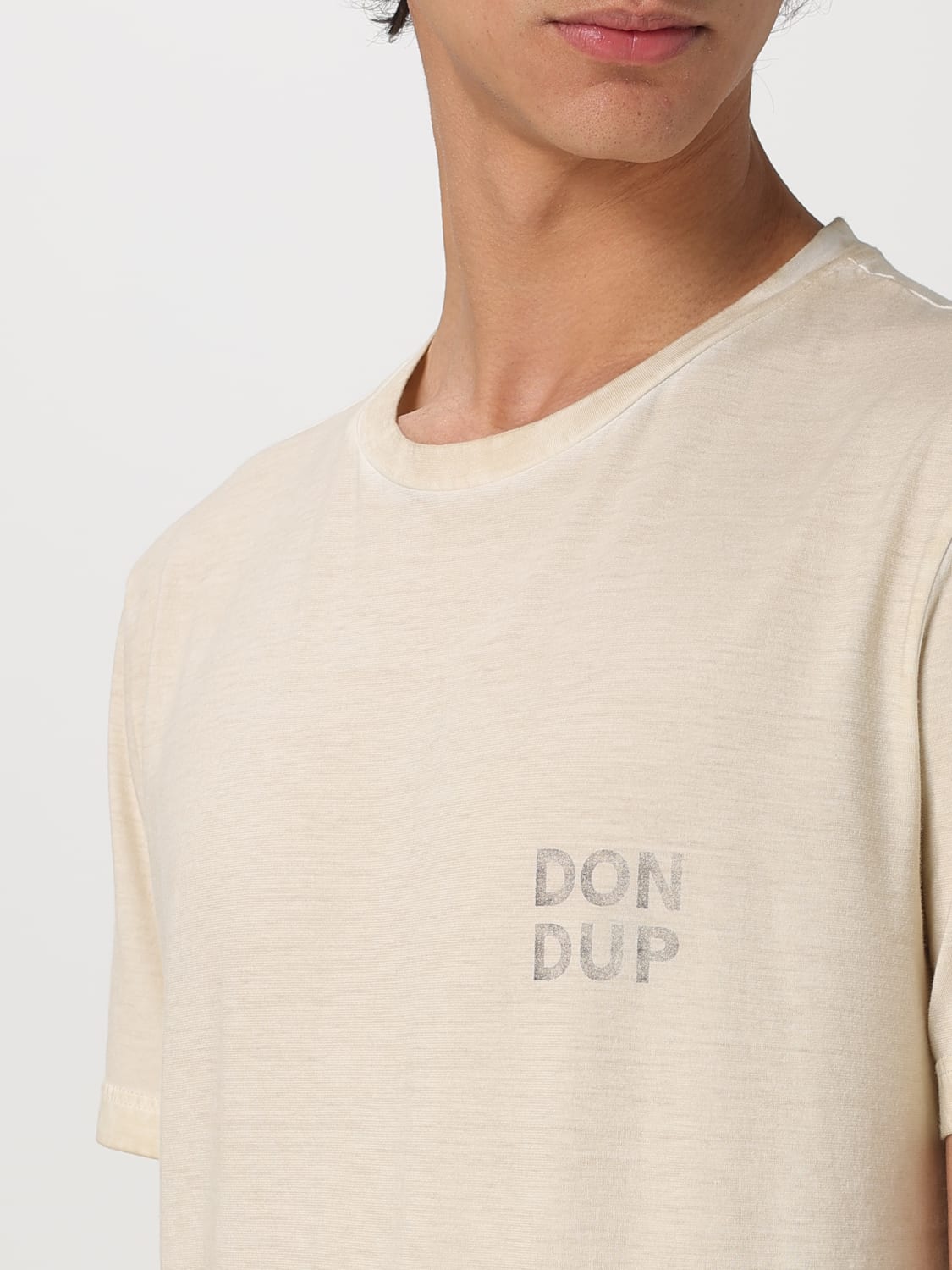 Tシャツ・カットソー DONDUP Men T-shirt Black US198JF0355UIT7 999 DONDUP: T-shirt men - Pink | Dondup t-shirt US198JF0355UIT7