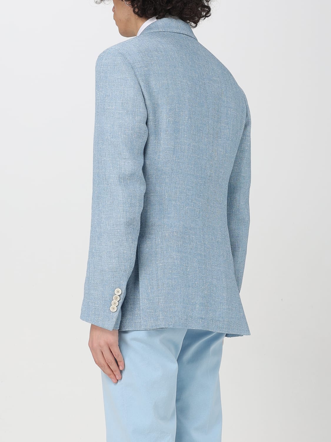 LARDINI 外套: 外套 男士 Lardini, 蓝色 - Img 2