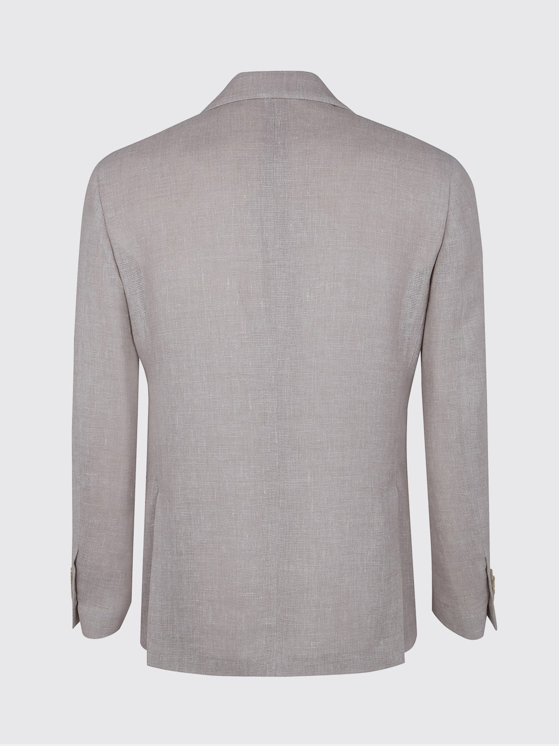 LARDINI GIACCA: Blazer classico Lardini in lino e lana vergine , Naturale - Img 2