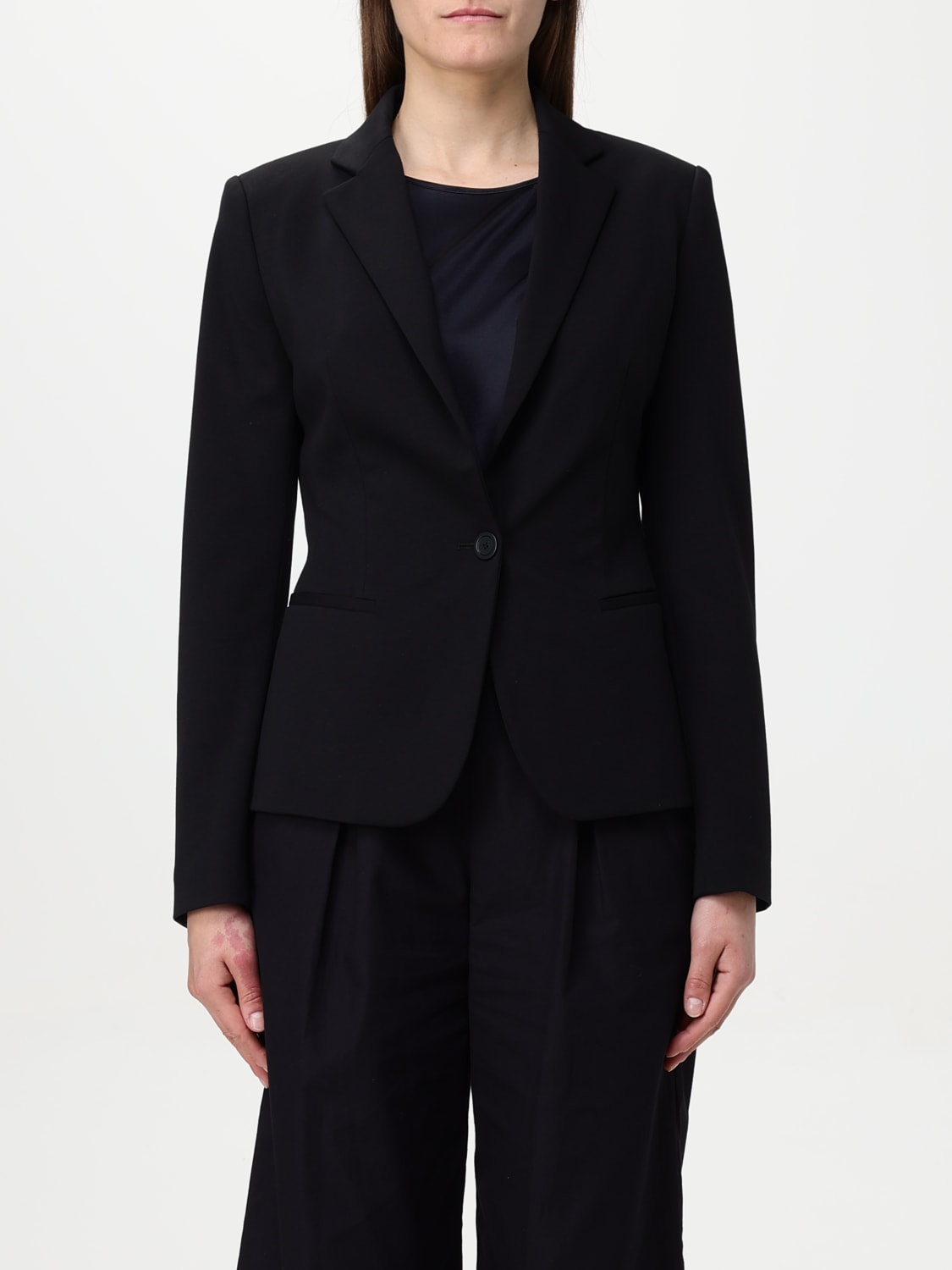 DONDUP BLAZER: Blazer Dondup in cotone , Nero - Img 1