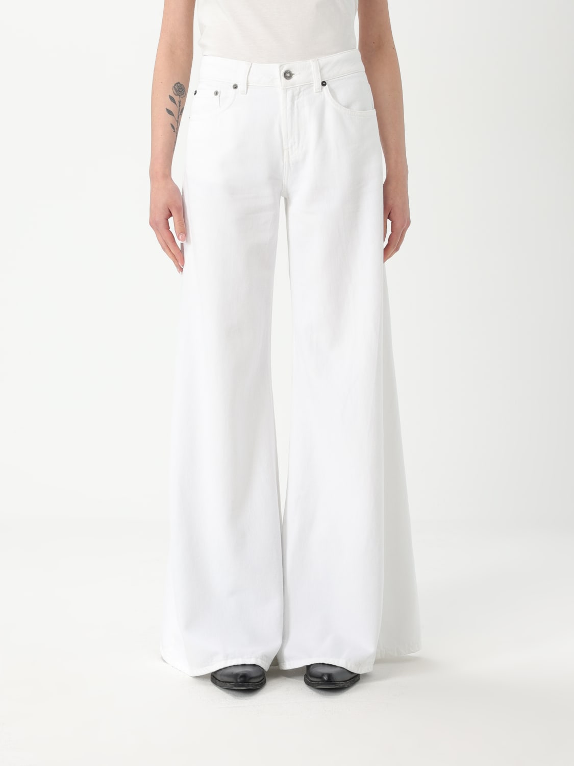 デニム・ジーパン DONDUP Woman Jeans White DP775BFE020DBM5 000 DONDUP: Jeans woman - White | Dondup jeans DP775BFE020DBM5