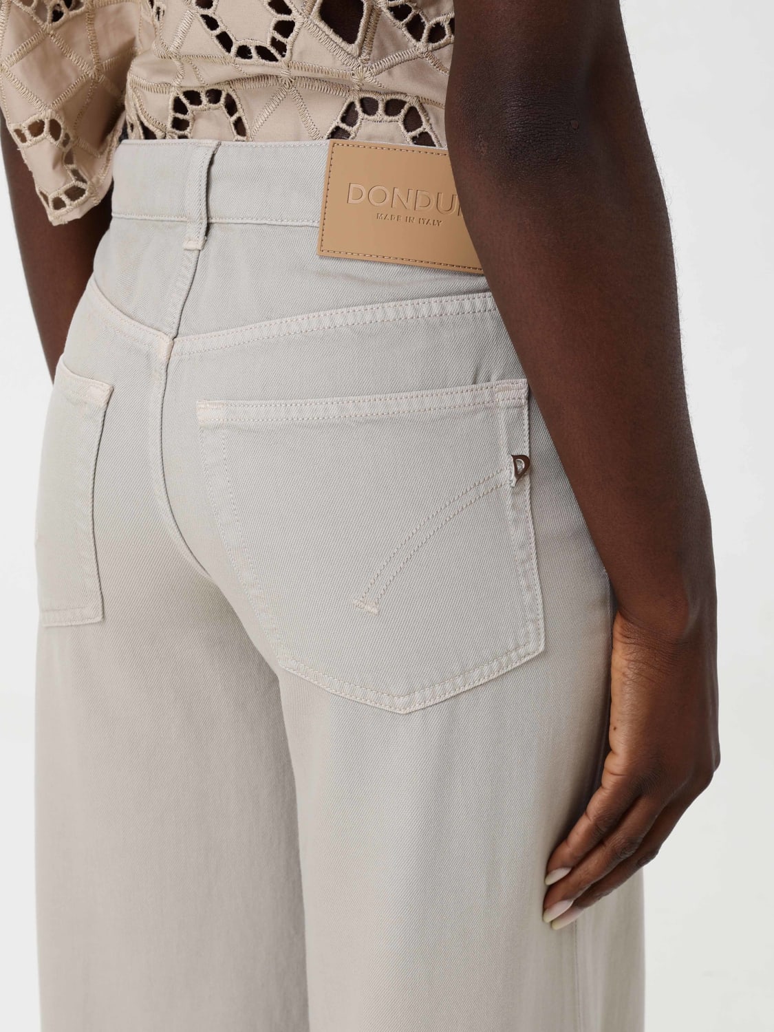 デニム・ジーパン DONDUP Woman Jeans White DP775BFE020DBM5 000 DONDUP: Jeans woman - Pink | Dondup jeans DP775BFE020DBM5