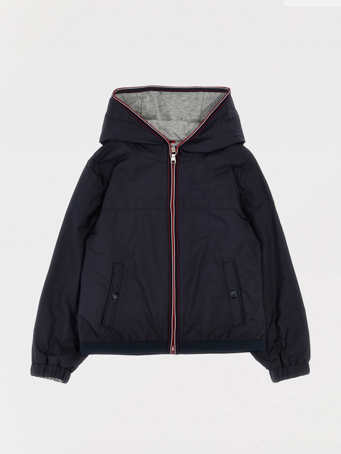 MONCLER JACKET: Jacket kids Moncler, Navy - Img 1
