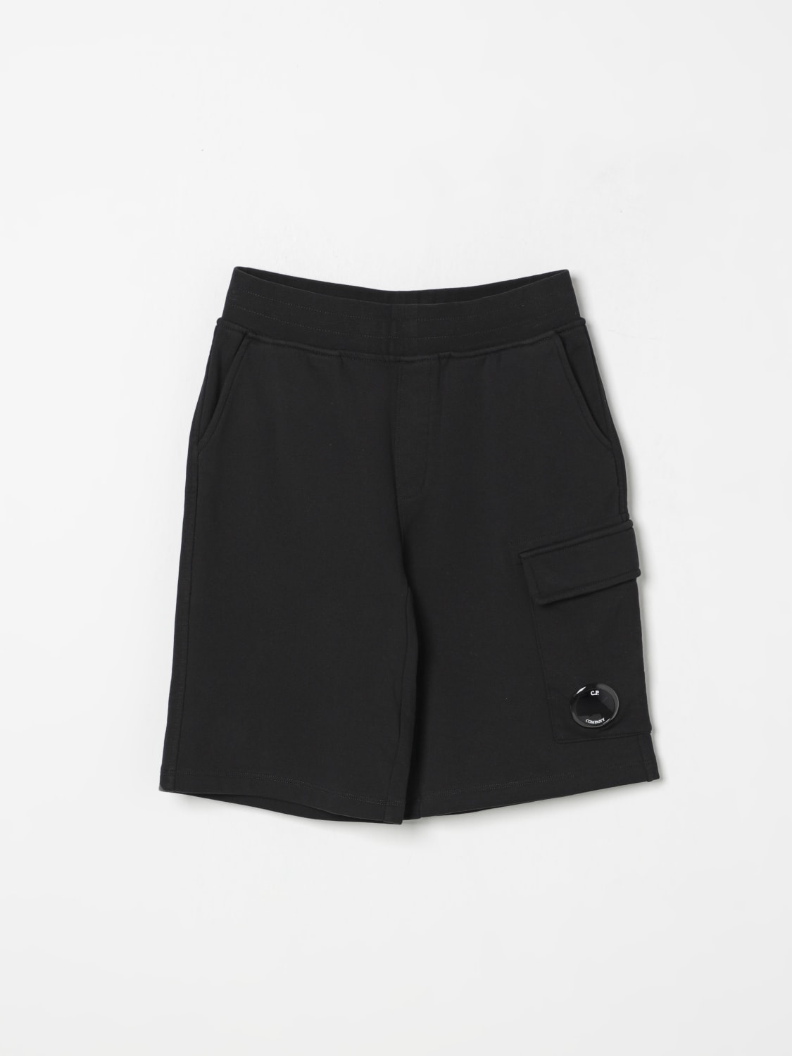 C.P. COMPANY SHORTS: C.P. Company boys' Bermuda shorts, Black - Img 1