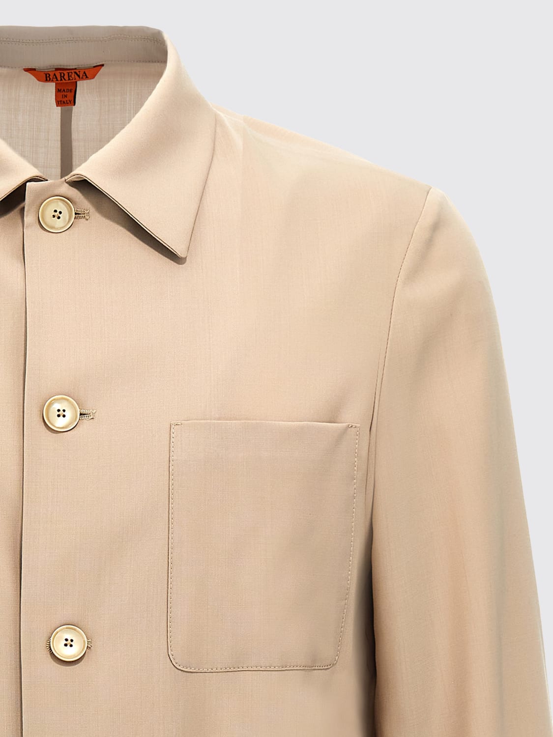 BARENA JACKET: Shirt men Barena, Beige - Img 3