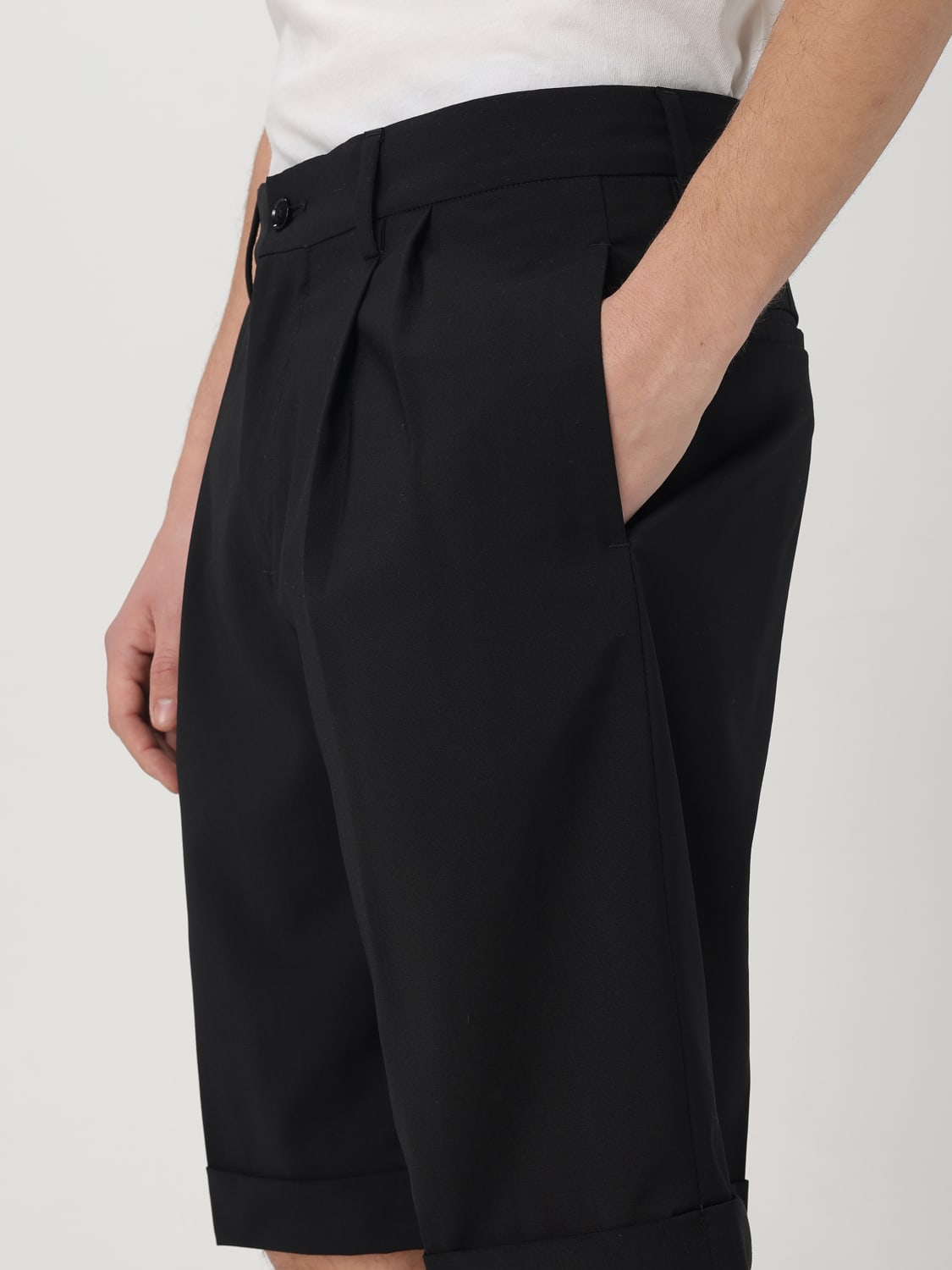 BARENA SHORTS: Trousers men Barena, Black - Img 4