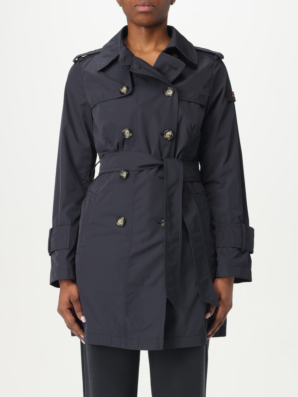 トレンチコート PEUTEREY Women Trench Coats PED529901181975 215 Blue PEUTEREY: Coat woman - Blue | Peuterey jacket