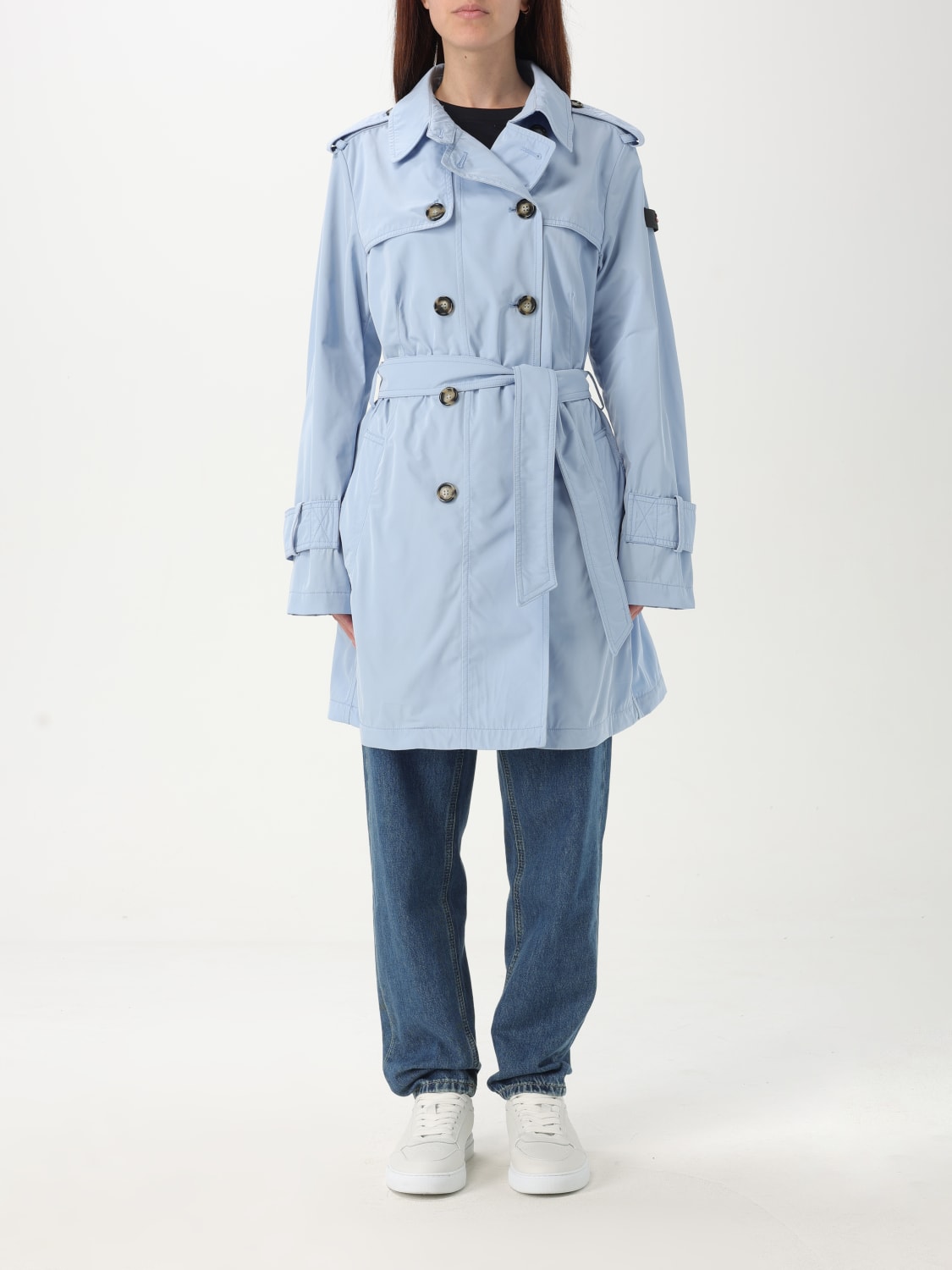 コート PEUTEREY Woman Coat Gnawed Blue PED529901181975 289 PEUTEREY: Coat woman - Gnawed Blue | Peuterey jacket