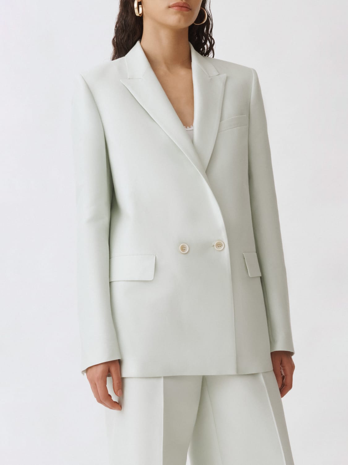 アウターその他 FABIANA FILIPPI Woman Blazer Green GCD275F412D787 6161 FABIANA FILIPPI: cotton and silk blazer - Green | Fabiana