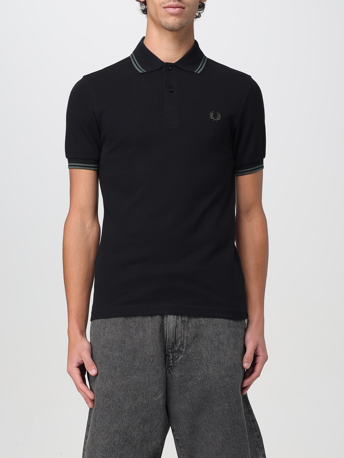 FRED PERRY POLO SHIRT: T-shirt men Fred Perry, Black - Img 1