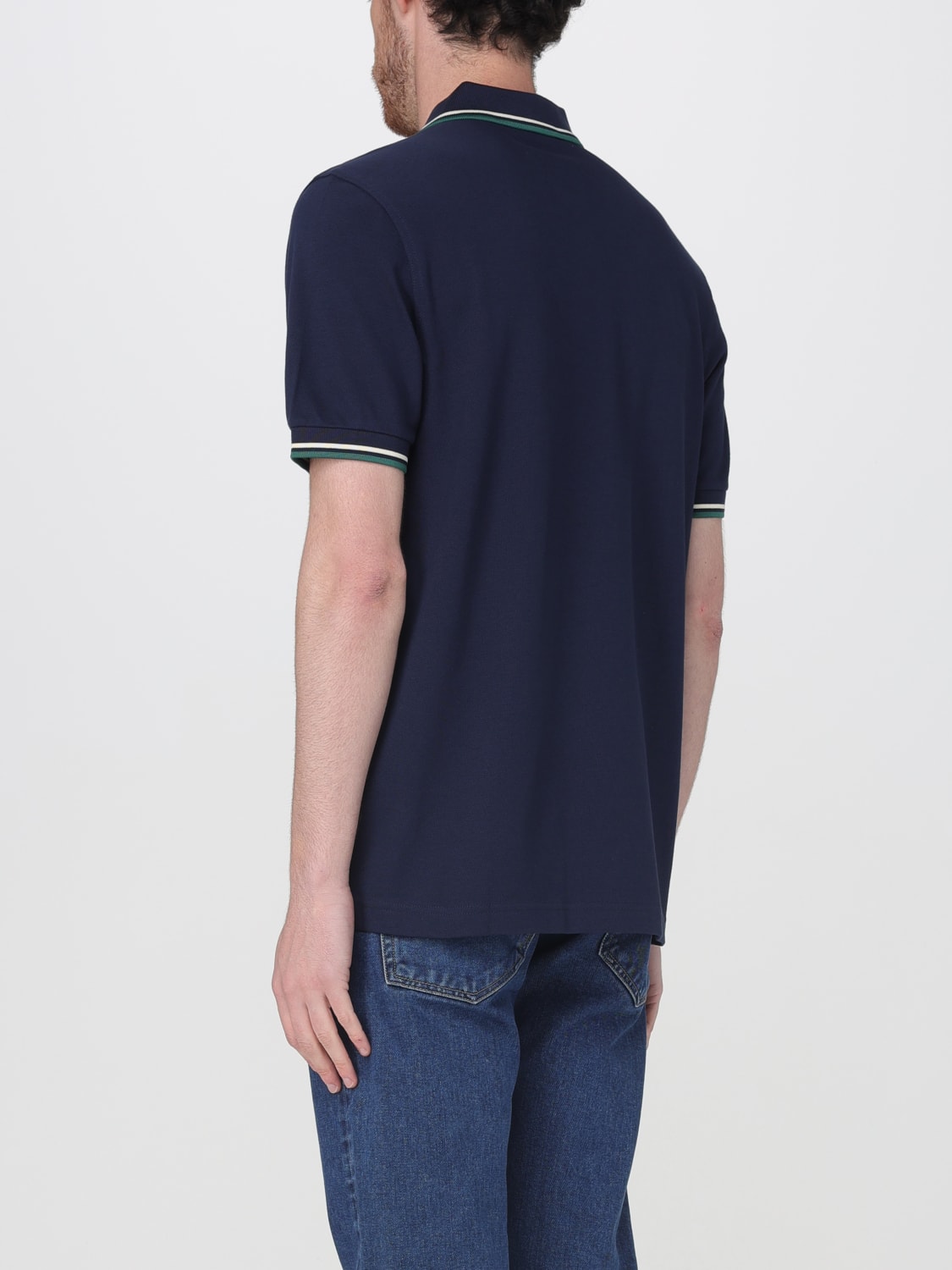 FRED PERRY POLO SHIRT: T-shirt men Fred Perry, Blue - Img 2