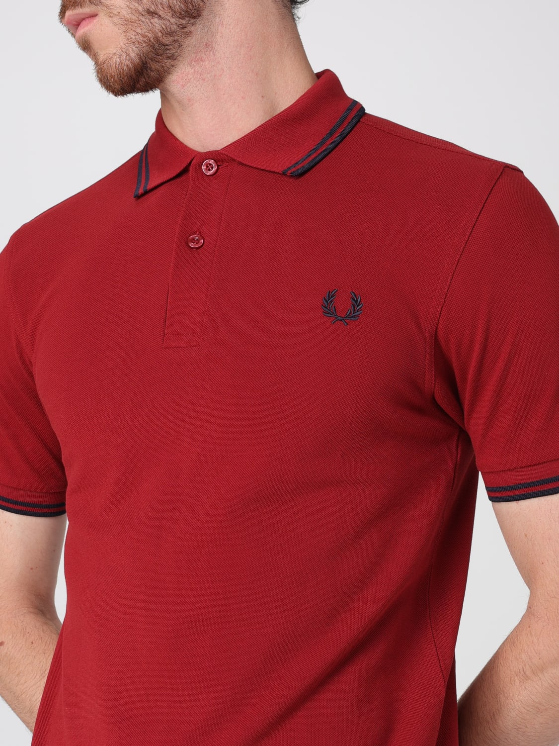 FRED PERRY POLO SHIRT: T-shirt men Fred Perry, Red - Img 3