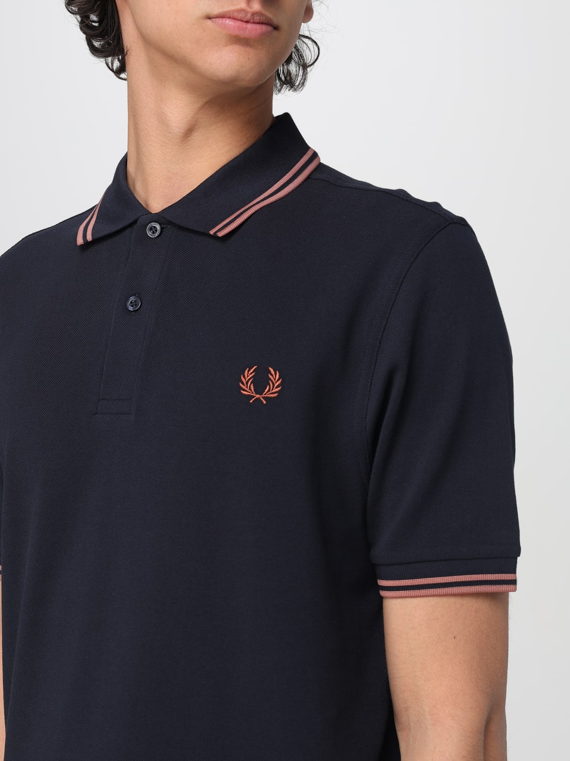 FRED PERRY POLO SHIRT: T-shirt men Fred Perry, Navy - Img 3