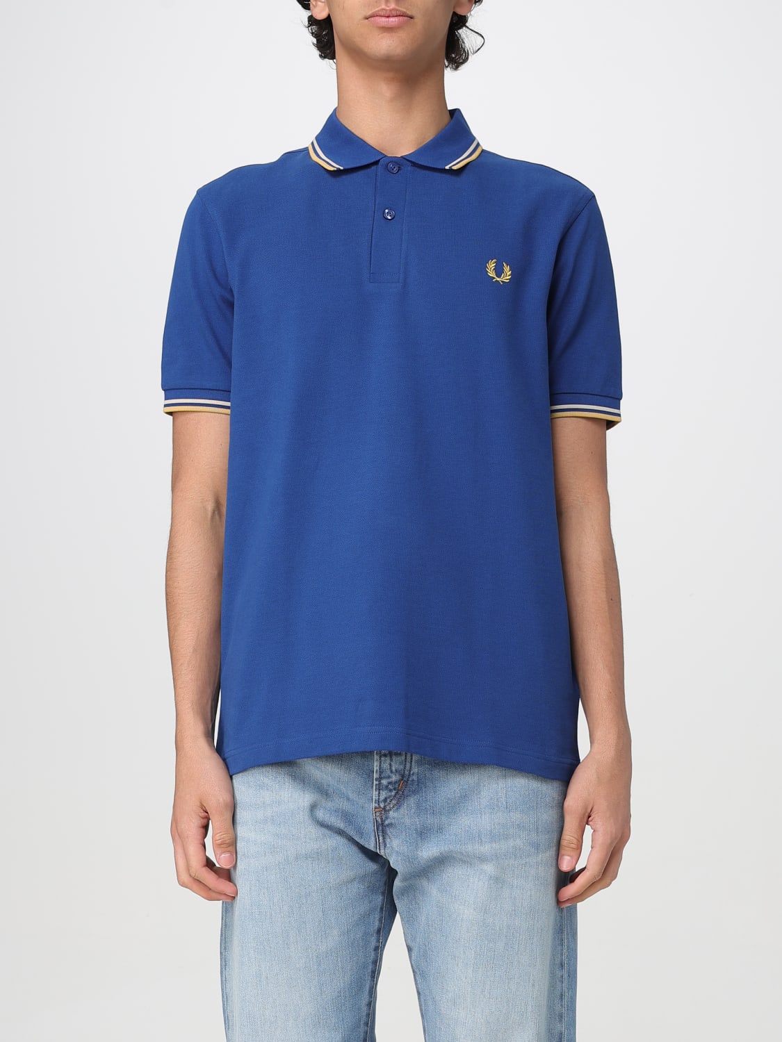 FRED PERRY POLO SHIRT: T-shirt men Fred Perry, Honey - Img 1