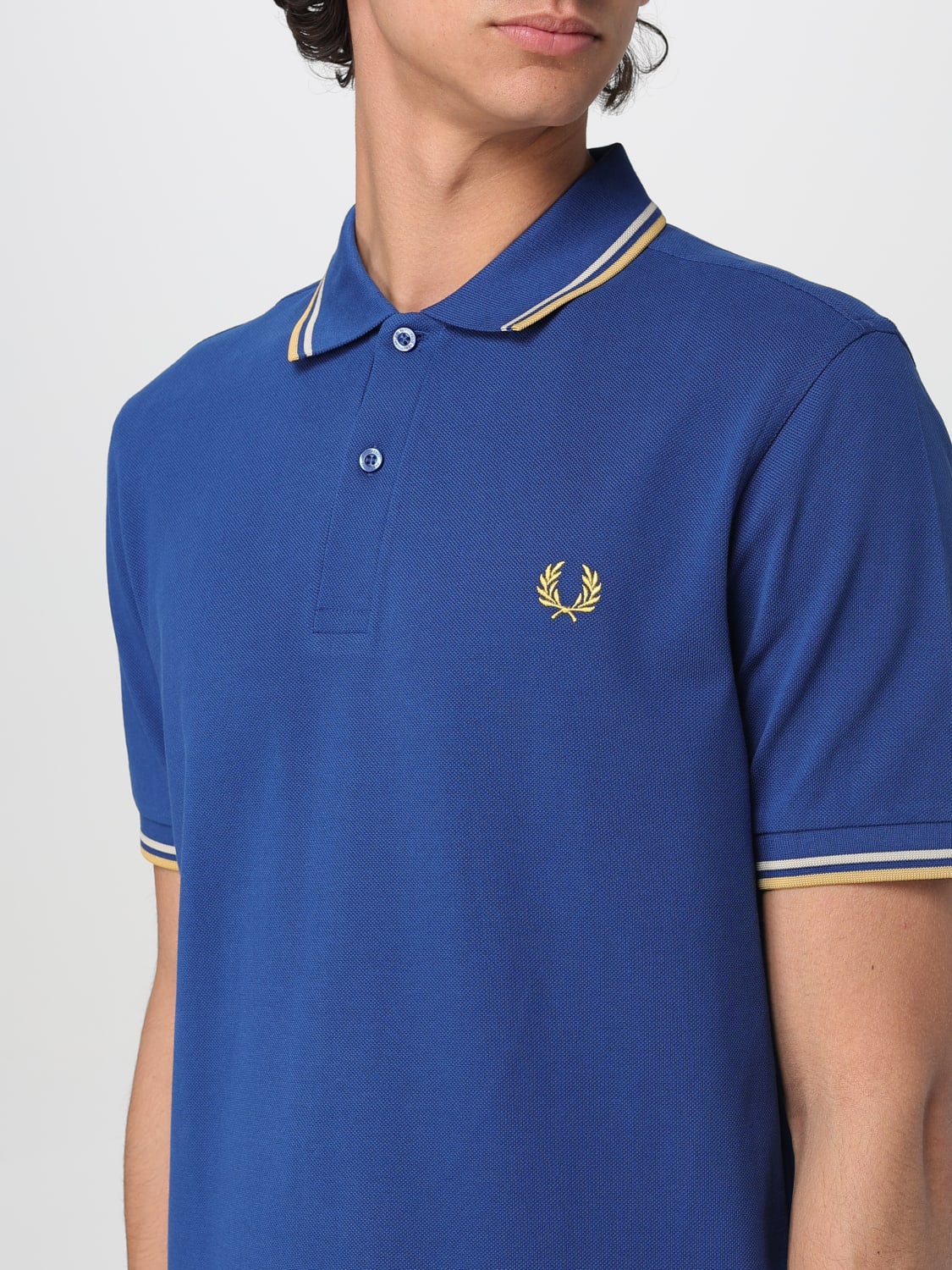 FRED PERRY POLO SHIRT: T-shirt men Fred Perry, Honey - Img 3