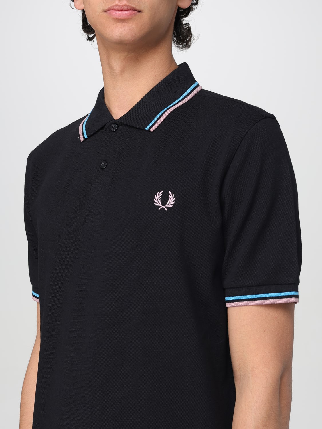 FRED PERRY POLO SHIRT: T-shirt men Fred Perry, Black 1 - Img 3