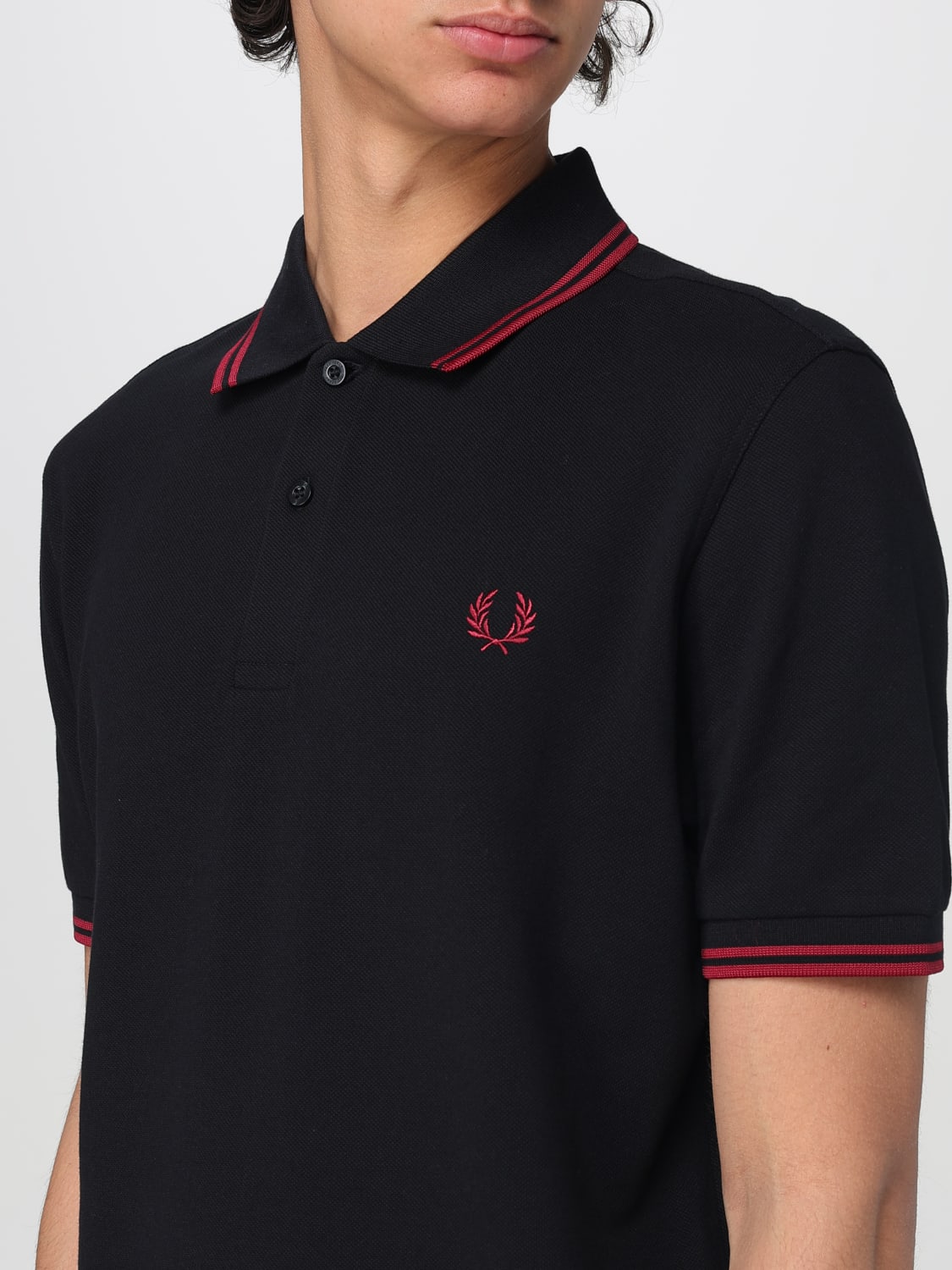 FRED PERRY POLO SHIRT: T-shirt men Fred Perry, Black 2 - Img 3