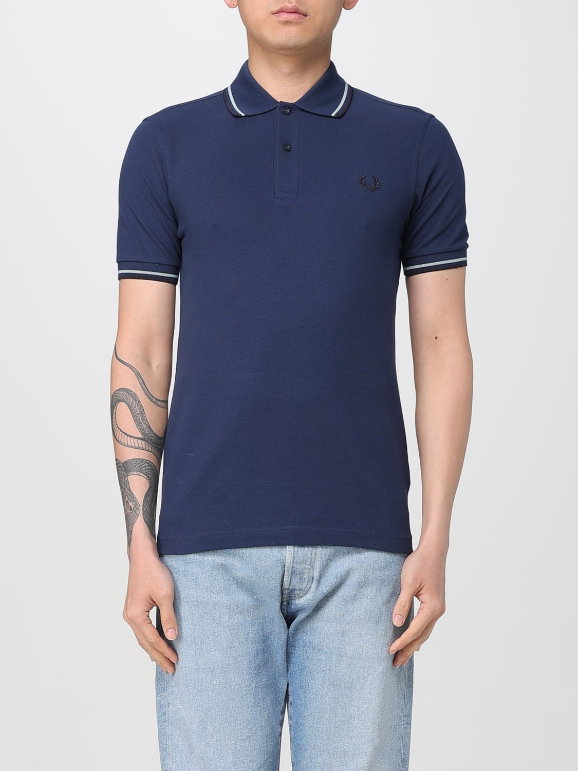 FRED PERRY POLO: Camiseta hombre Fred Perry, Azul Oscuro 1 - Img 1
