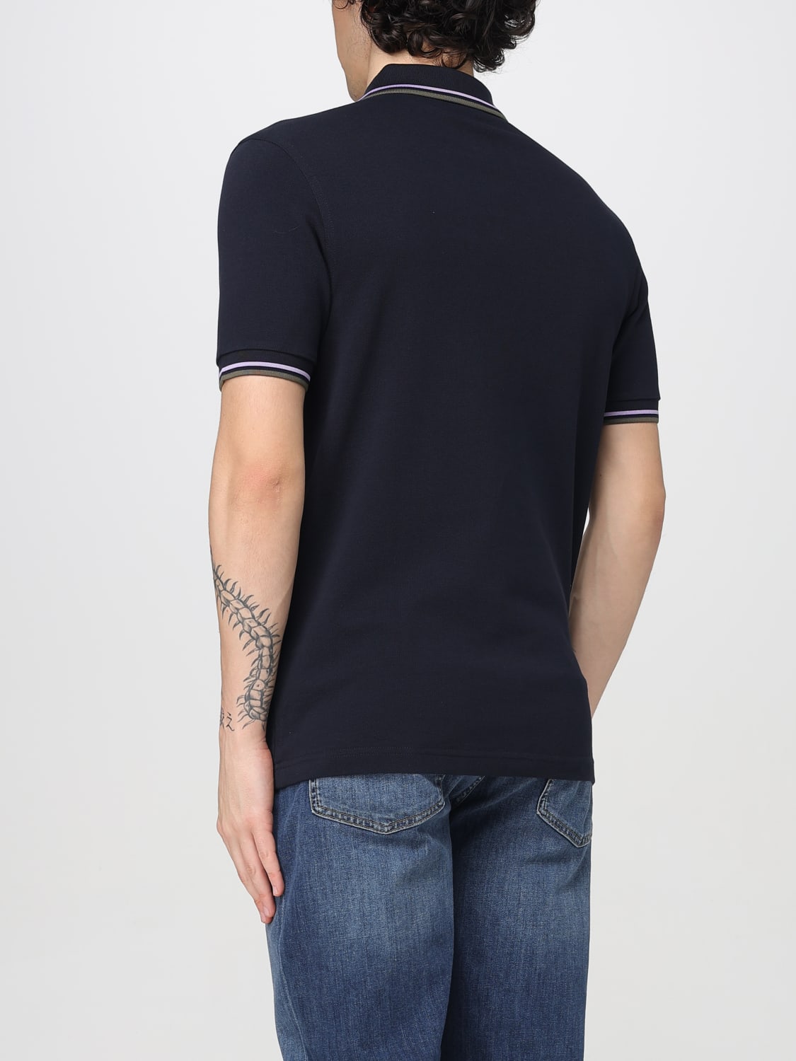 FRED PERRY POLO SHIRT: T-shirt men Fred Perry, Blue 2 - Img 2