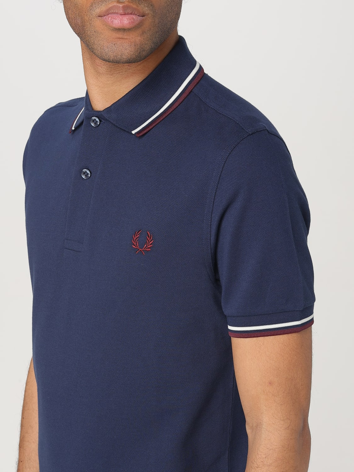 FRED PERRY ПОЛО: Футболка Мужское Fred Perry, Синий 3 - Img 3