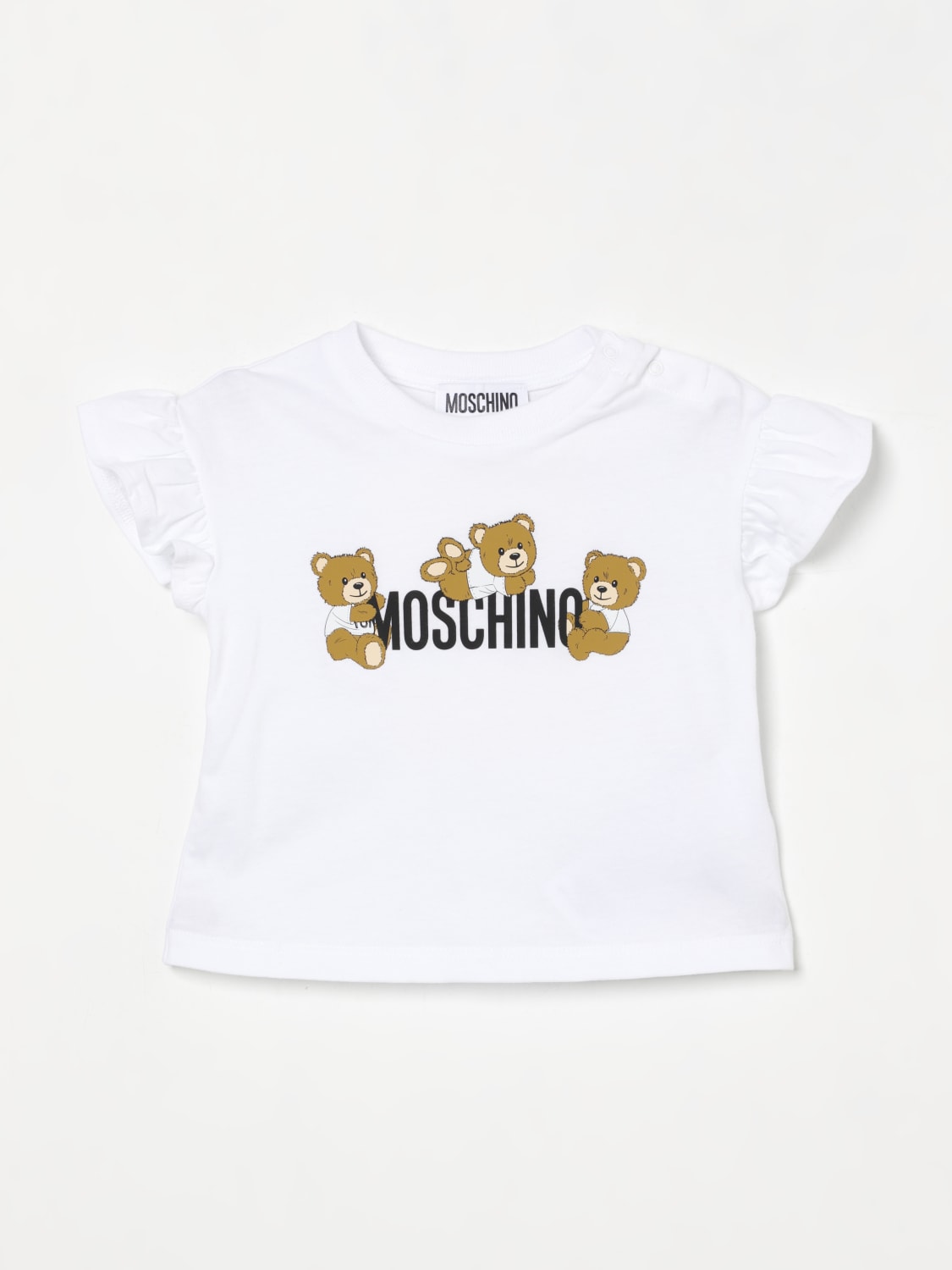MOSCHINO T-SHIRT: T-shirt kids Moschino, White - Img 1