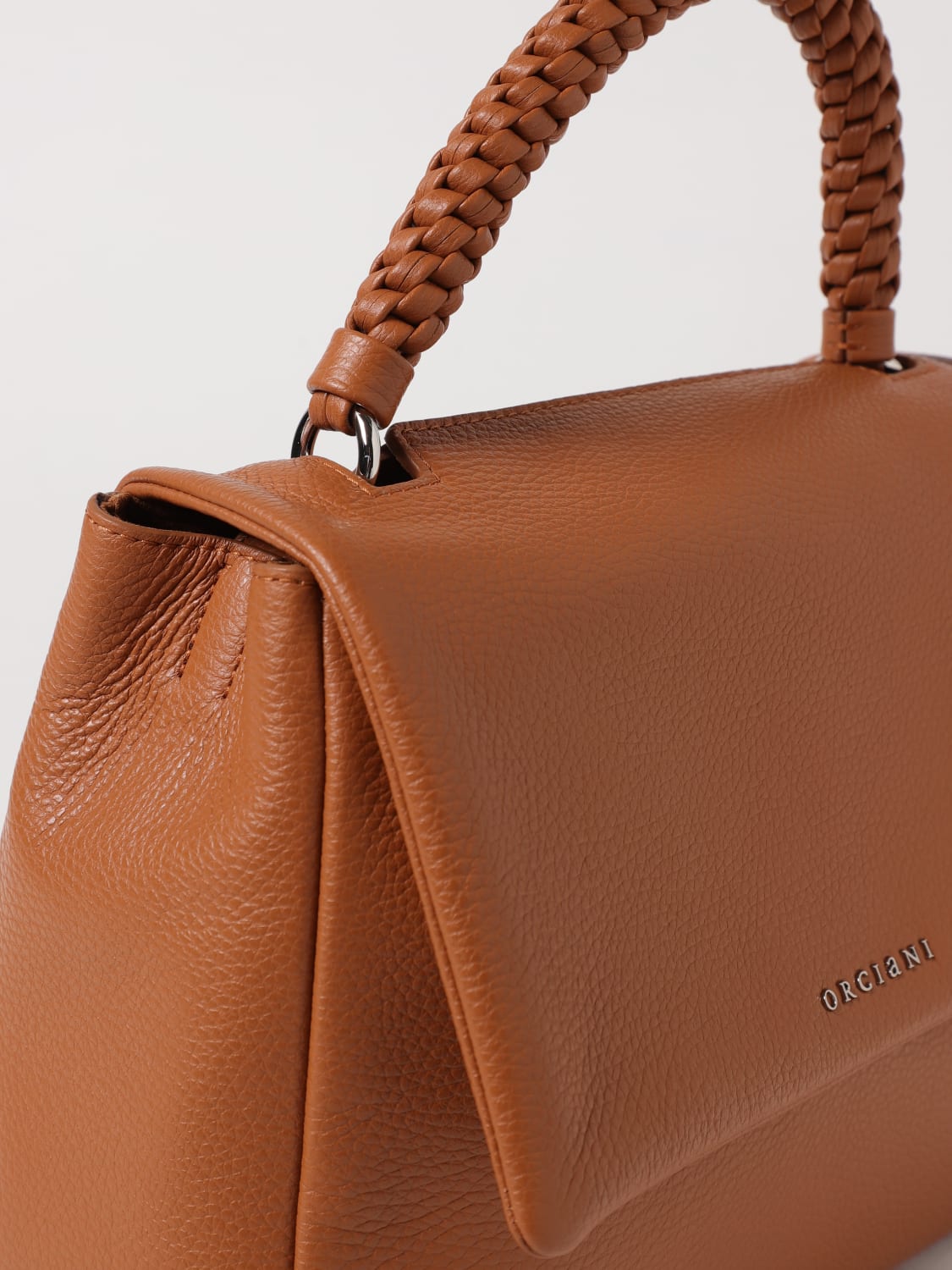 ハンドバッグ ORCIANI Woman Handbag Tobacco BT2006SCB SIGARO ORCIANI: Handbag woman - Tobacco | Orciani handbag BT2006SCB