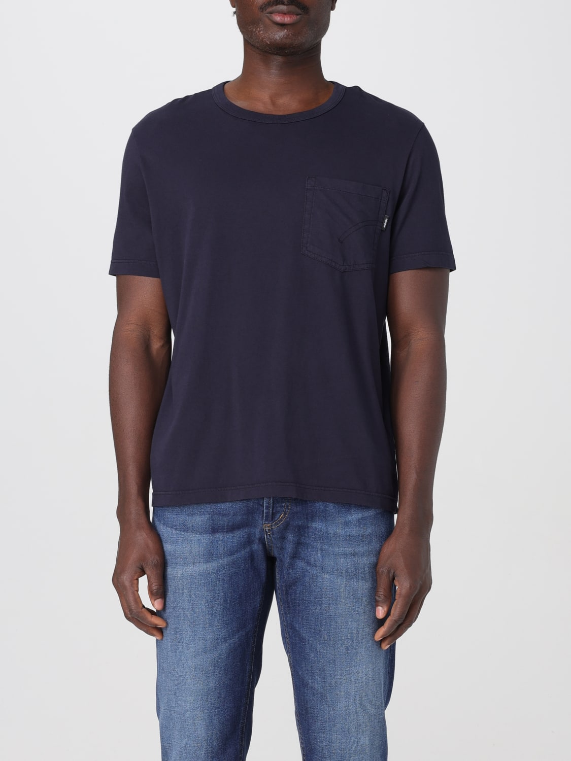 Tシャツ・カットソー DONDUP Men T-shirt Blue US340JF0335UDZ6 890 DONDUP: T-shirt men - Blue | Dondup t-shirt US340JF0335UDZ6